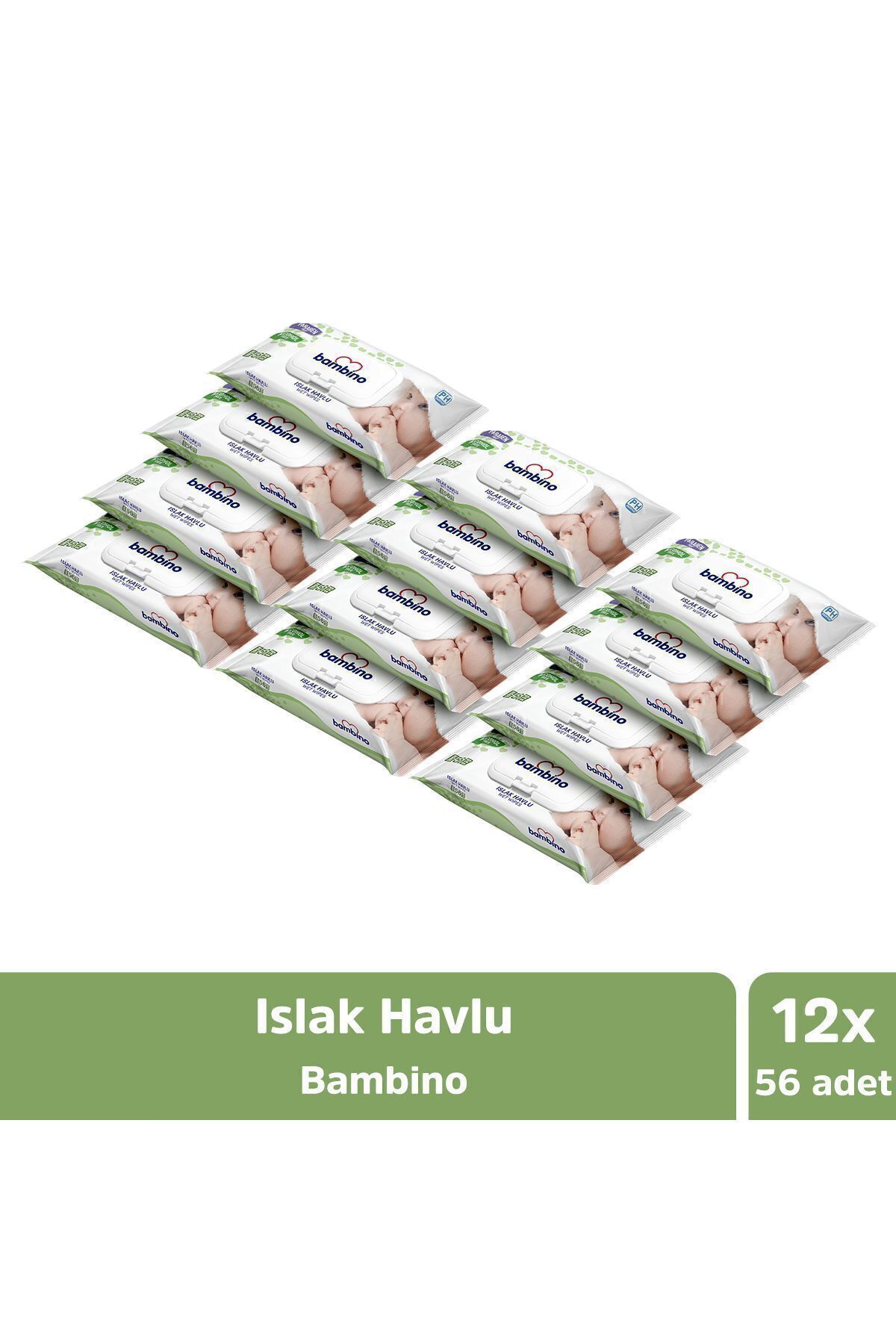 Bambino Islak Havlu 56'lı x12