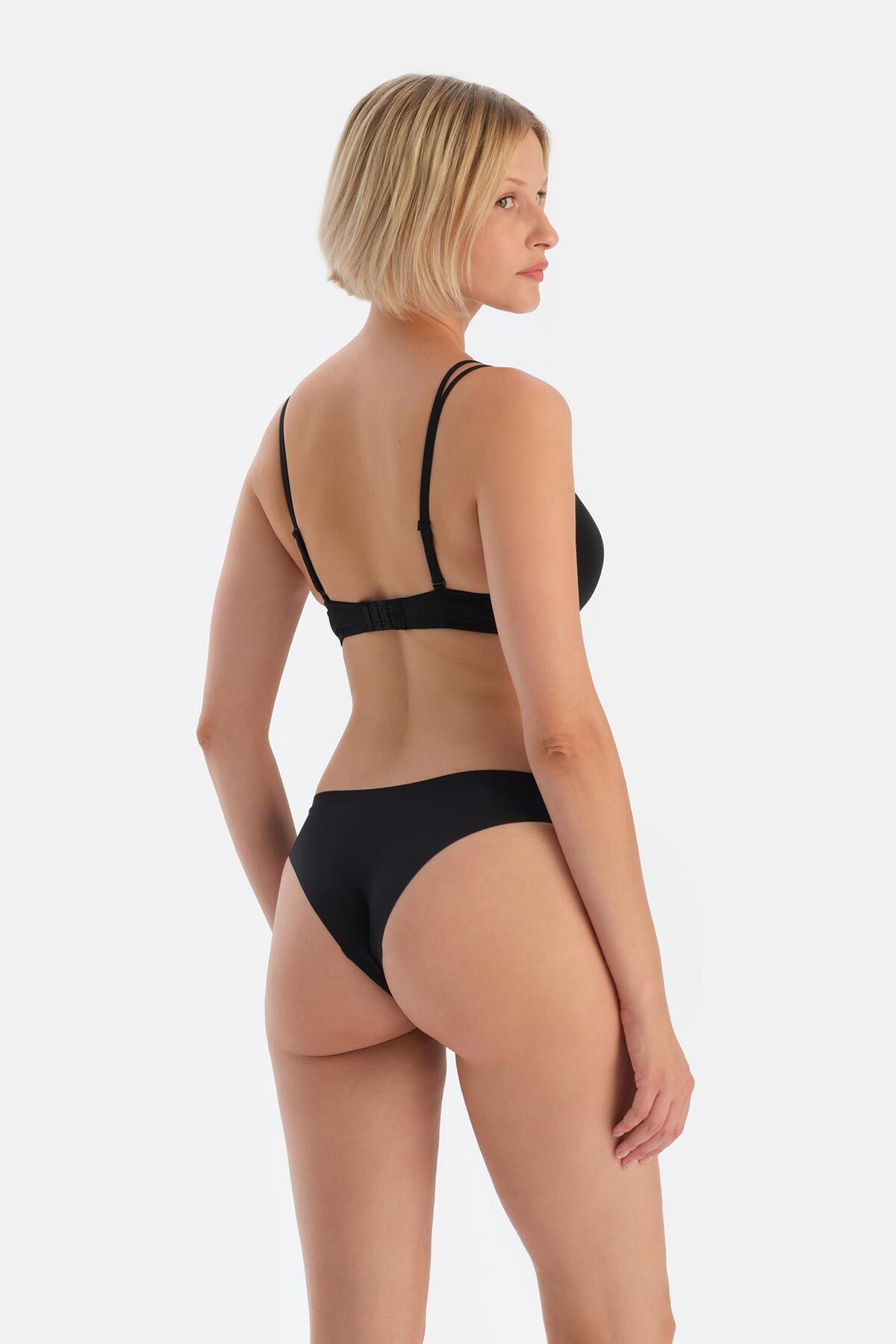 Dagi-5144Kc Laser Cut Black Brazilian Panties 2