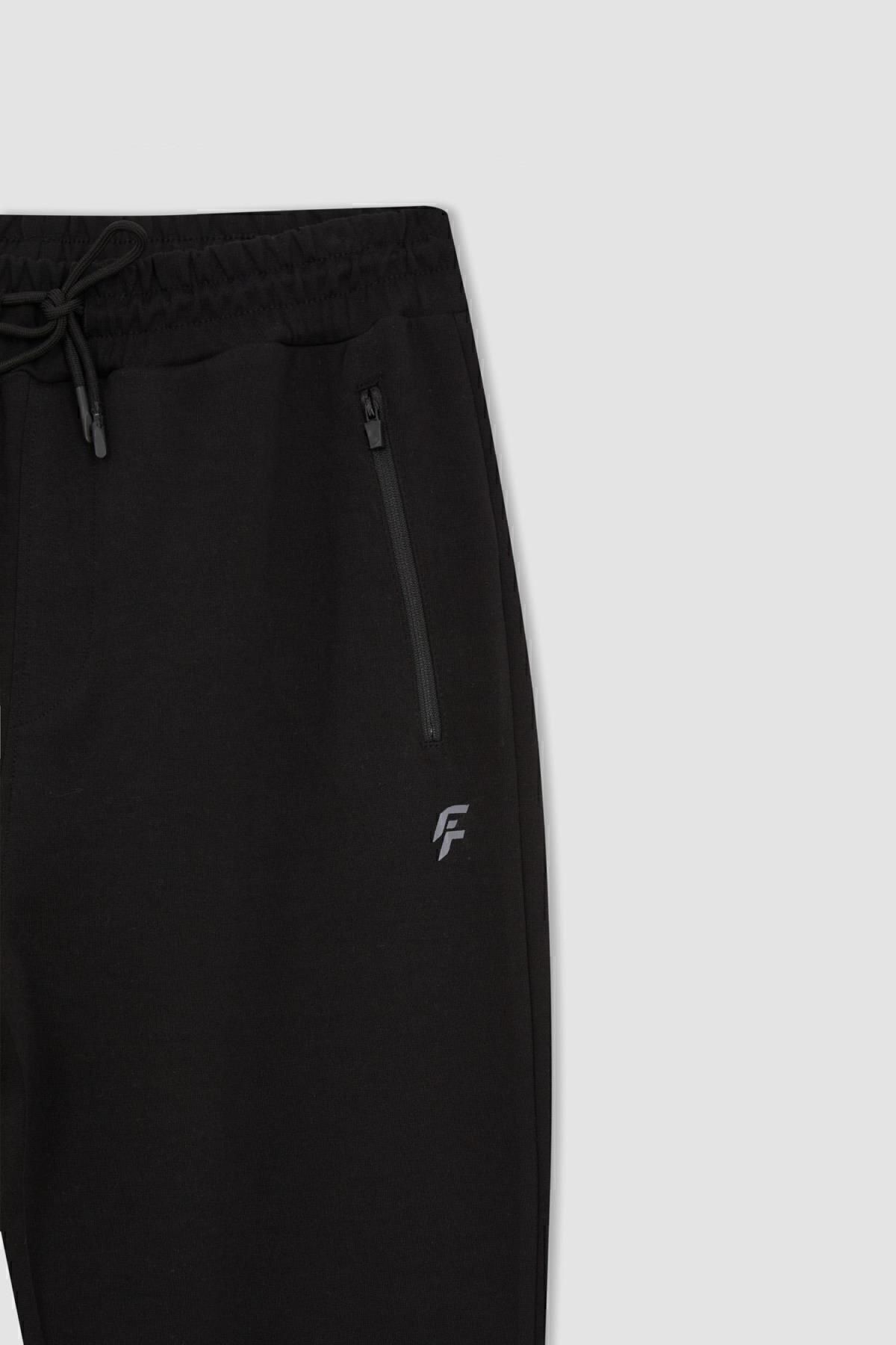 DeFacto-Slim Fit Basic Jogger-Jogginghose mit Taschen – Schnürung an der Taille, elastisches Bein B3529ax23au 8