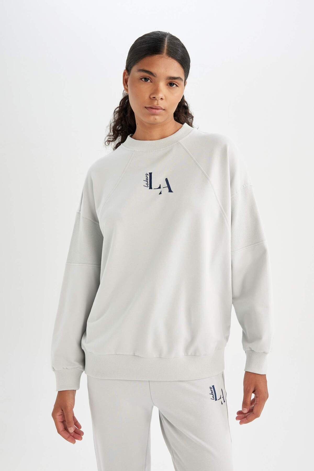 پیراهن یقه خدمه Fit Nba Los Angeles Lakers Fit Fit Wide Fit