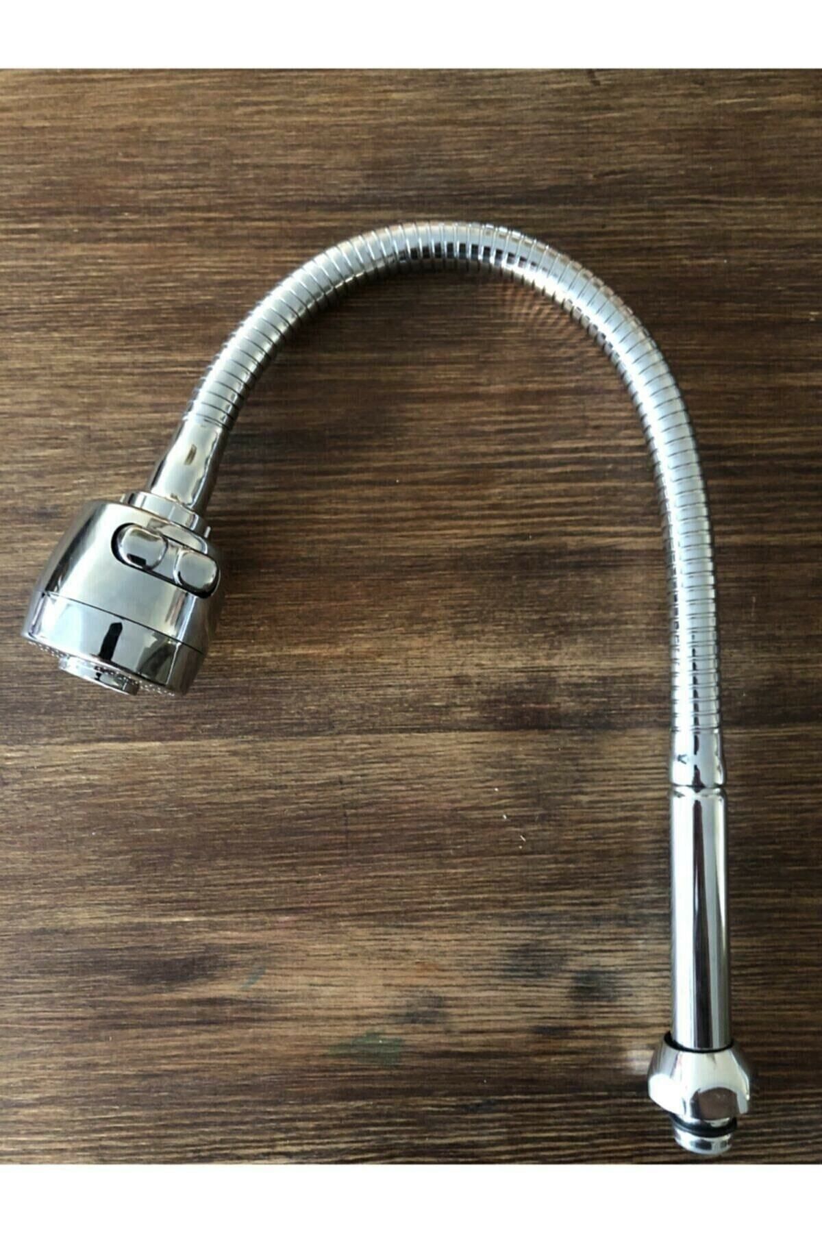 Yayke Oynar Başlıklı Iki Fonksiyonlu Krom Lavabo Başlığı Kubar Ve Iki Fonksiyonlu Mutfak Lavabo