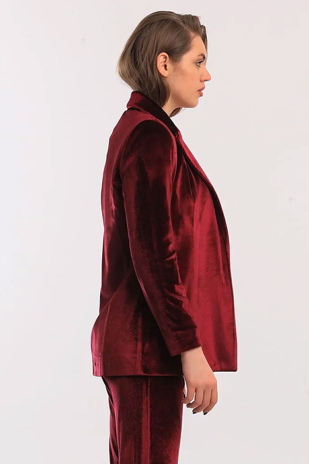  Sense Bordo Kadife Ceket | CKT33956yn