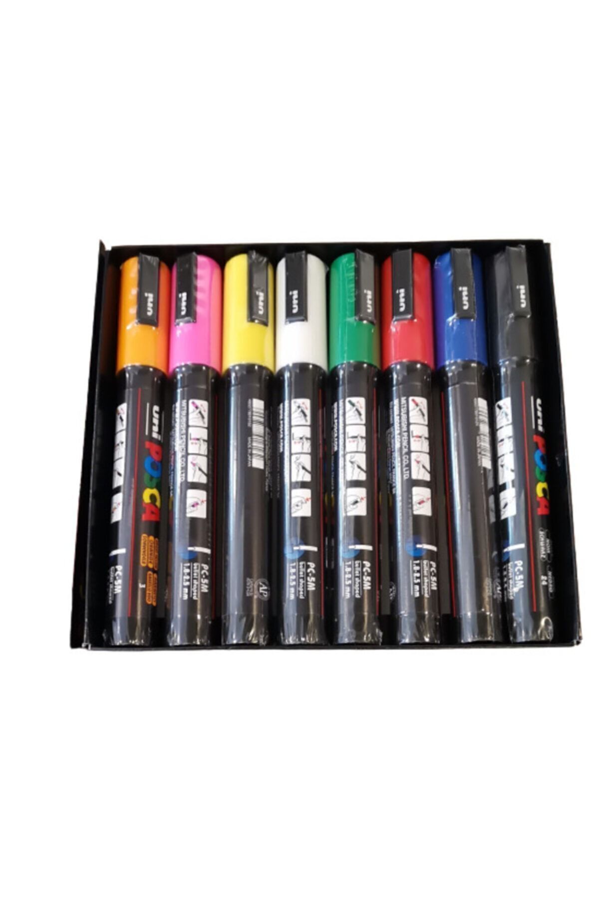 POSCA-Set of 8 Uni Pc-5m - Primary Colors 2