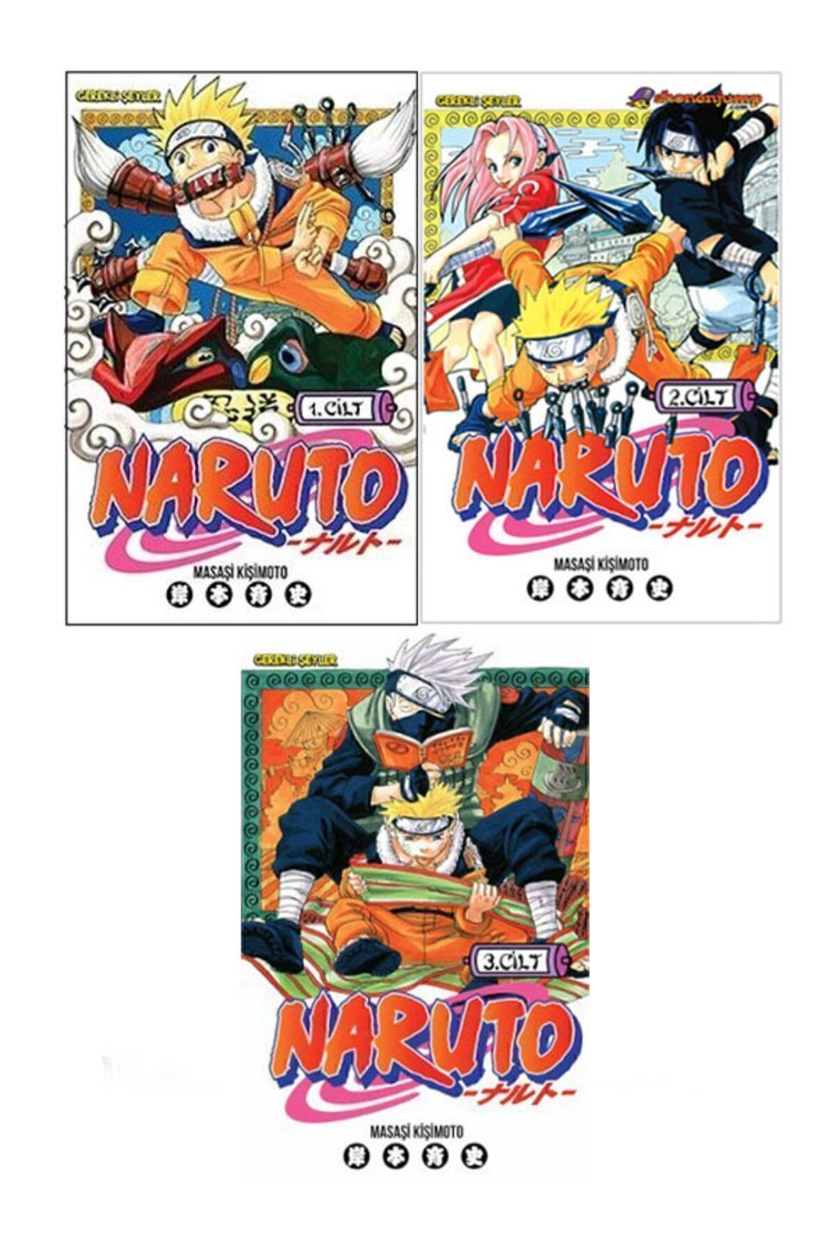 NARUTO 1-3巻セット Gerekli Şeyler Yayıncılık Naruto 3 Cilt Türkçe Manga Set (1-2-3