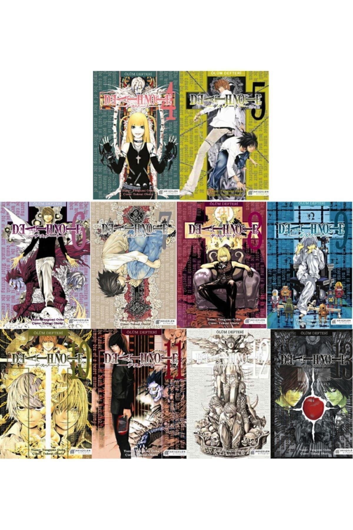 Romans Yayınları Death Note 4-5-6-7-8-9-10-11-12-13. Ciltler Manga