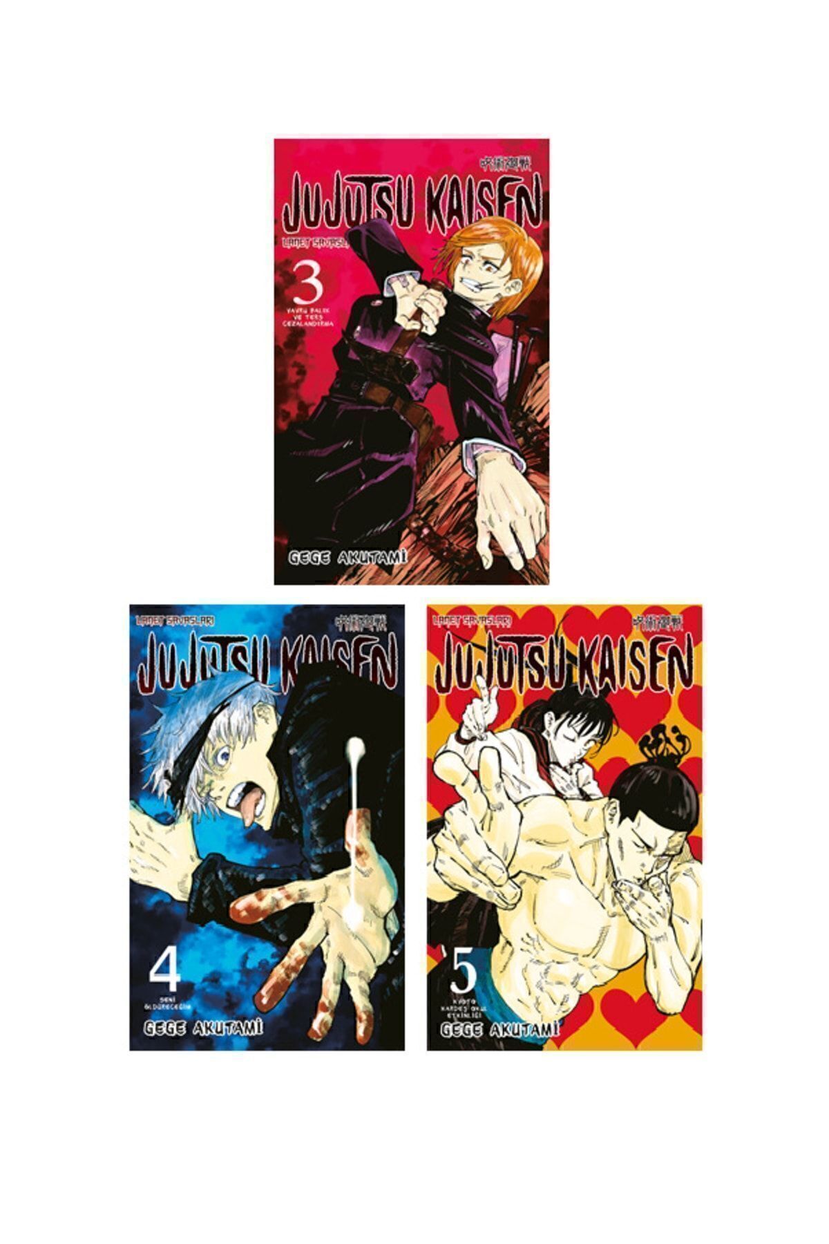 Gerekli Şeyler Yayıncılık Jujutsu Kaisen 3-4-5. Ciltler Manga Seti