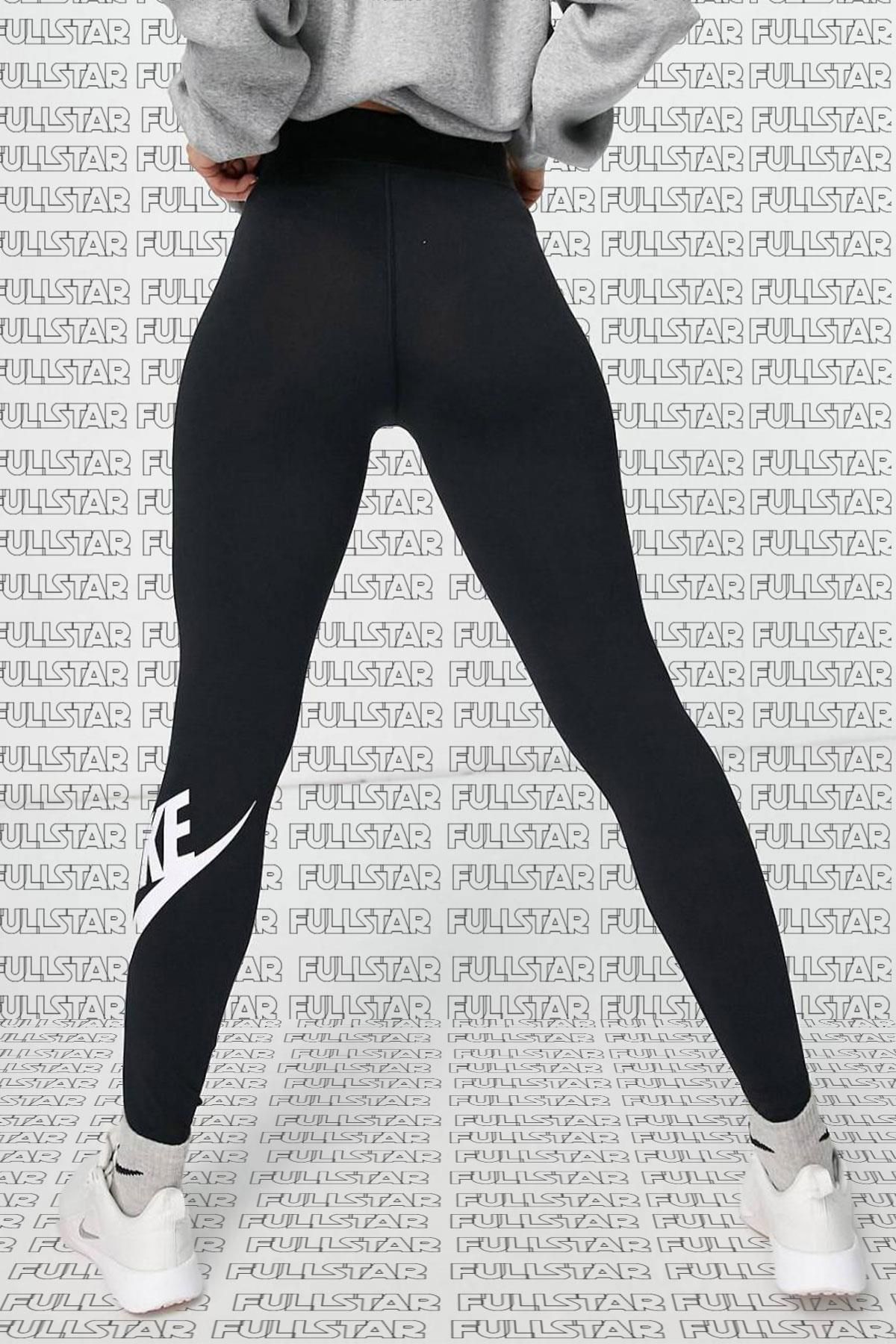 Nike Sportswear Club High Rise Cotton Leggings Yuksek Belli Pamuklu Siyah Tayt Fiyat Yorumlar Trendyol