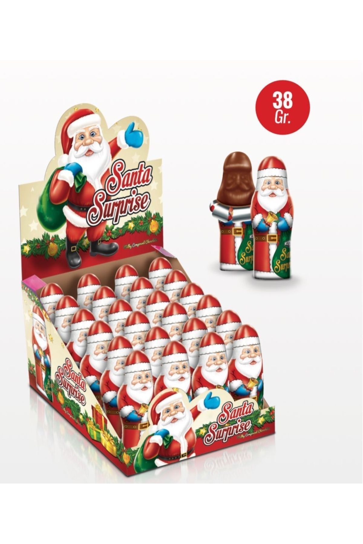 cest une surprise papa noël chocolat de noël 38gr
