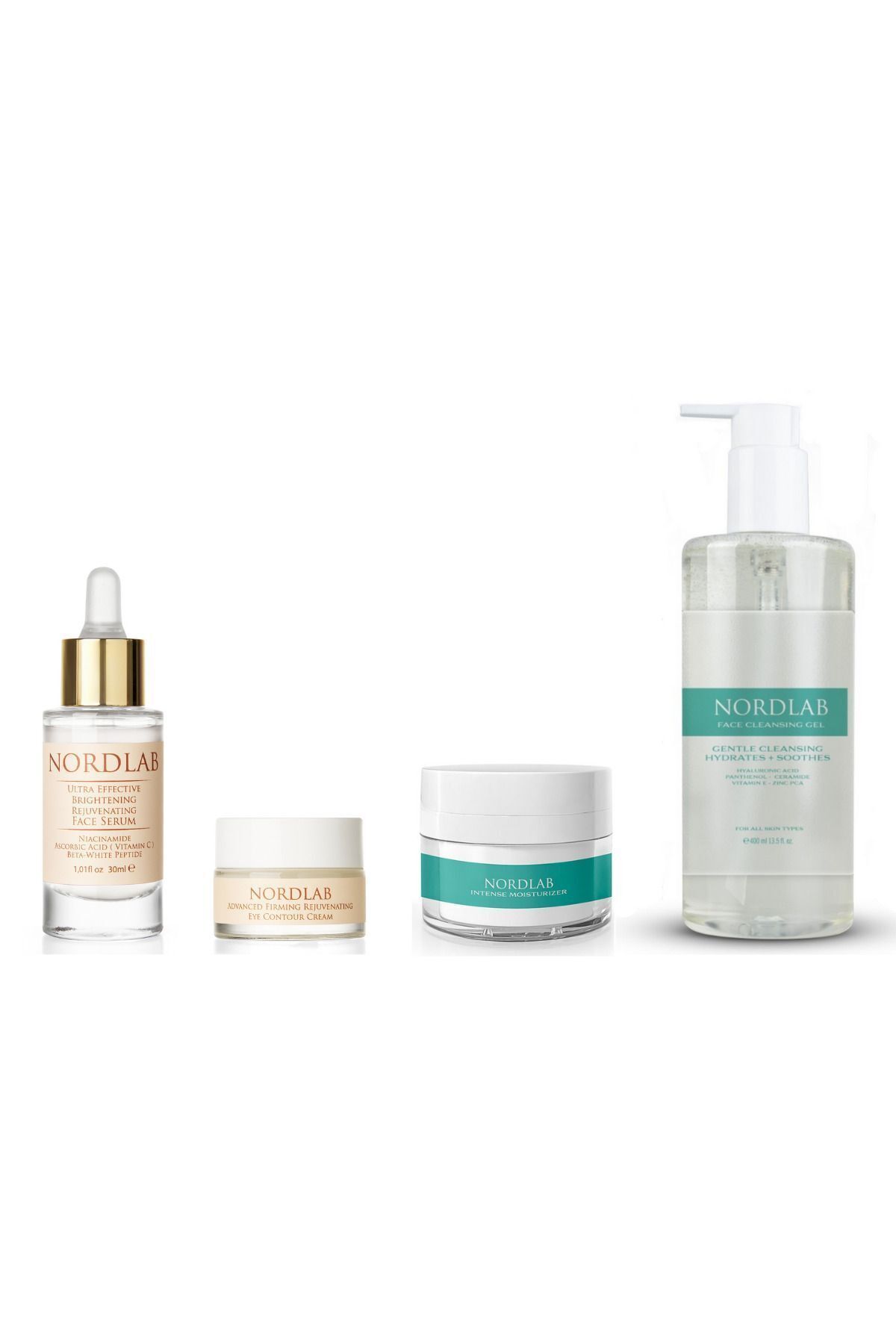 NORDLAB Aydınlatıcı Nemlendirici Temizleyici Cilt Bakım Seti