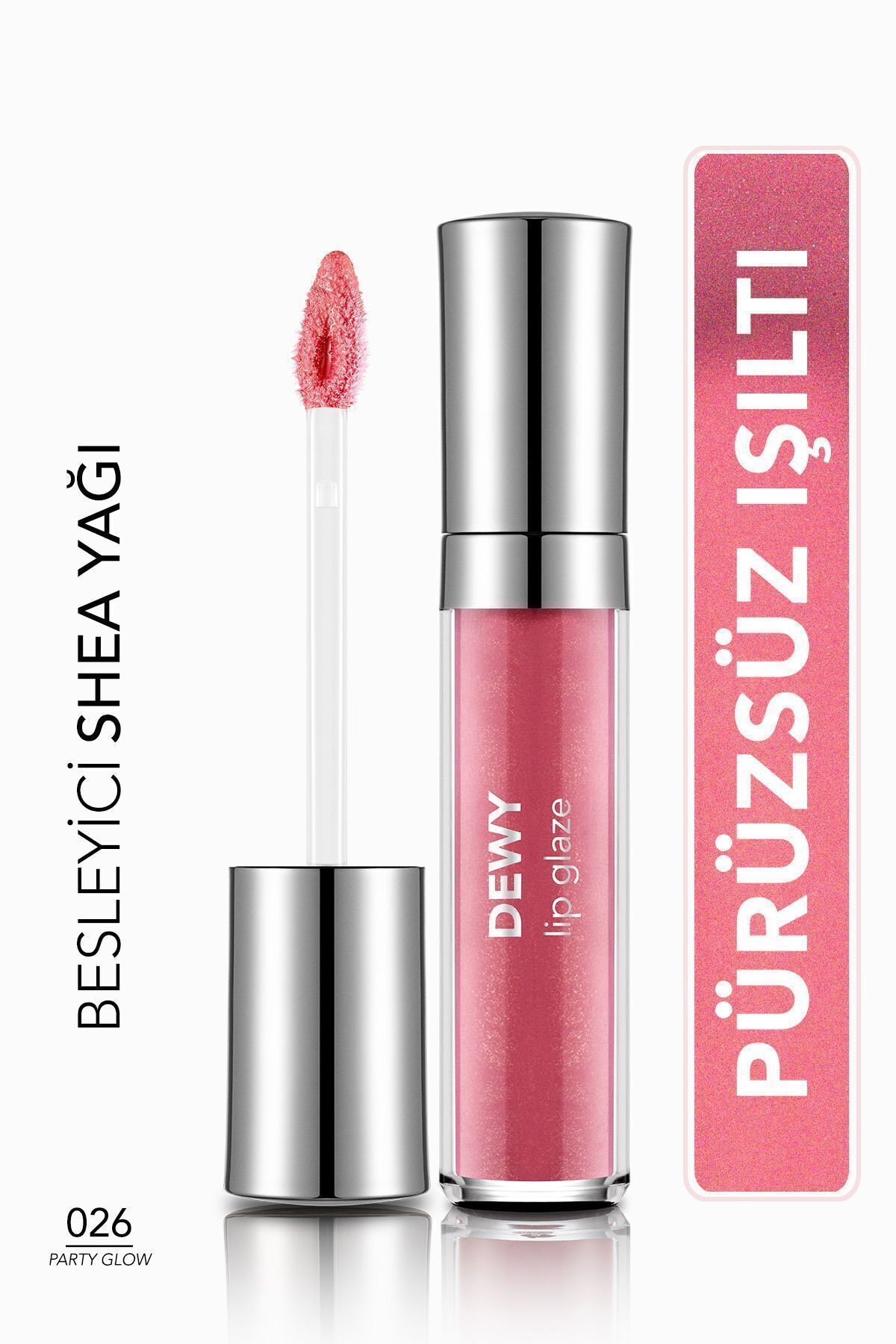 Besleyici Dudak Parlatıcısı - Dewy Lip Glaze - 026 Party Glow-8682536069489