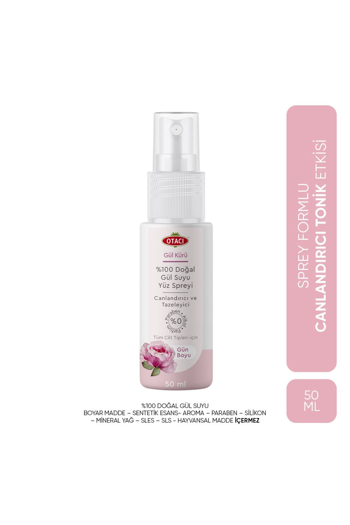 Gül Kürü Gül Suyu Yüz Spreyi 50ml