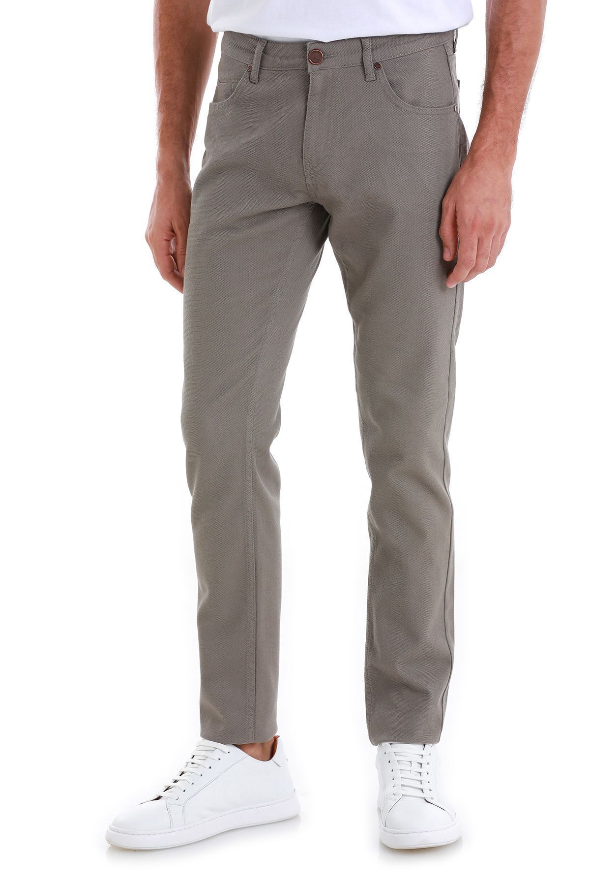 شلوار چند رنگ مردانه SLIM FIT FLAT 5 جیب پنبه بوم Hatemoğlu