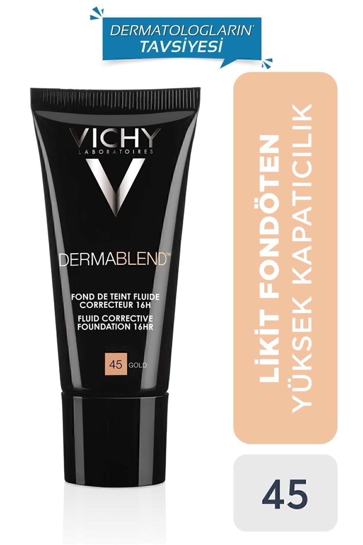 Vichy Dermablend Fluid Fondöten SPF35 45 30 ml 3337871316624