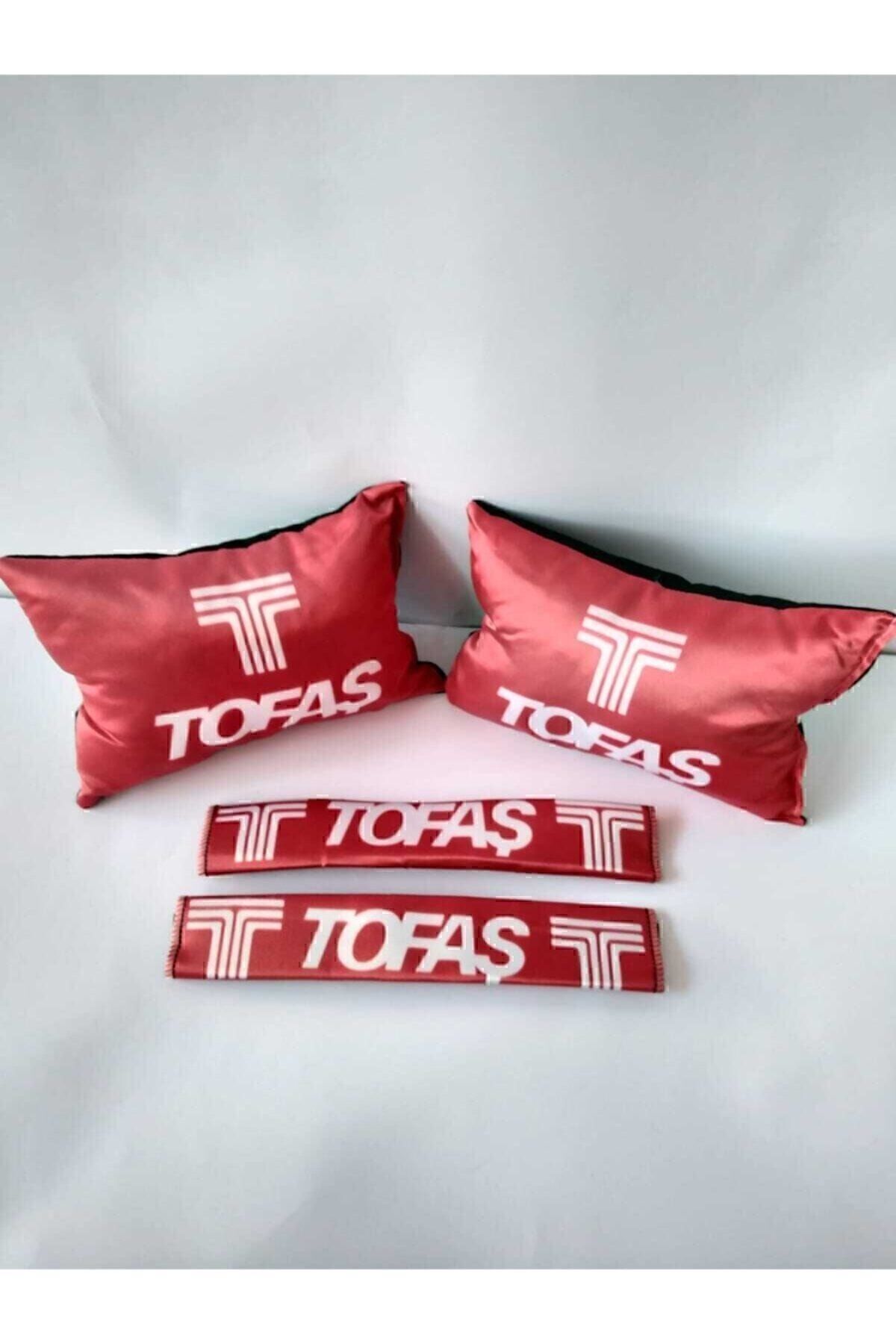 AUTO AKSESUAR Tofaş Kırmızı Boyun Yastık Kemer Pedi