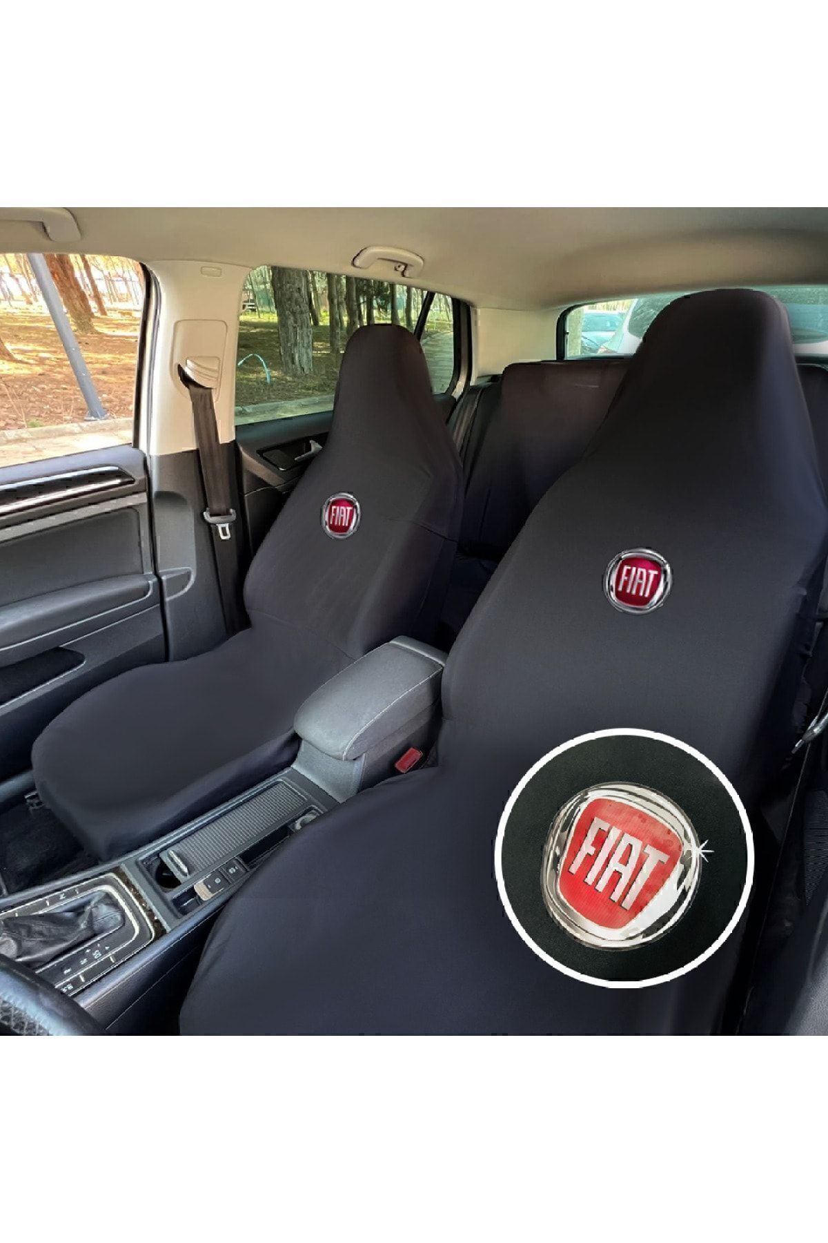 Fiat Tempra Oto Koltuk Servis Kılıfı Siyah Likralı Esnek Tüm Araç Modellerine Uygun Universal