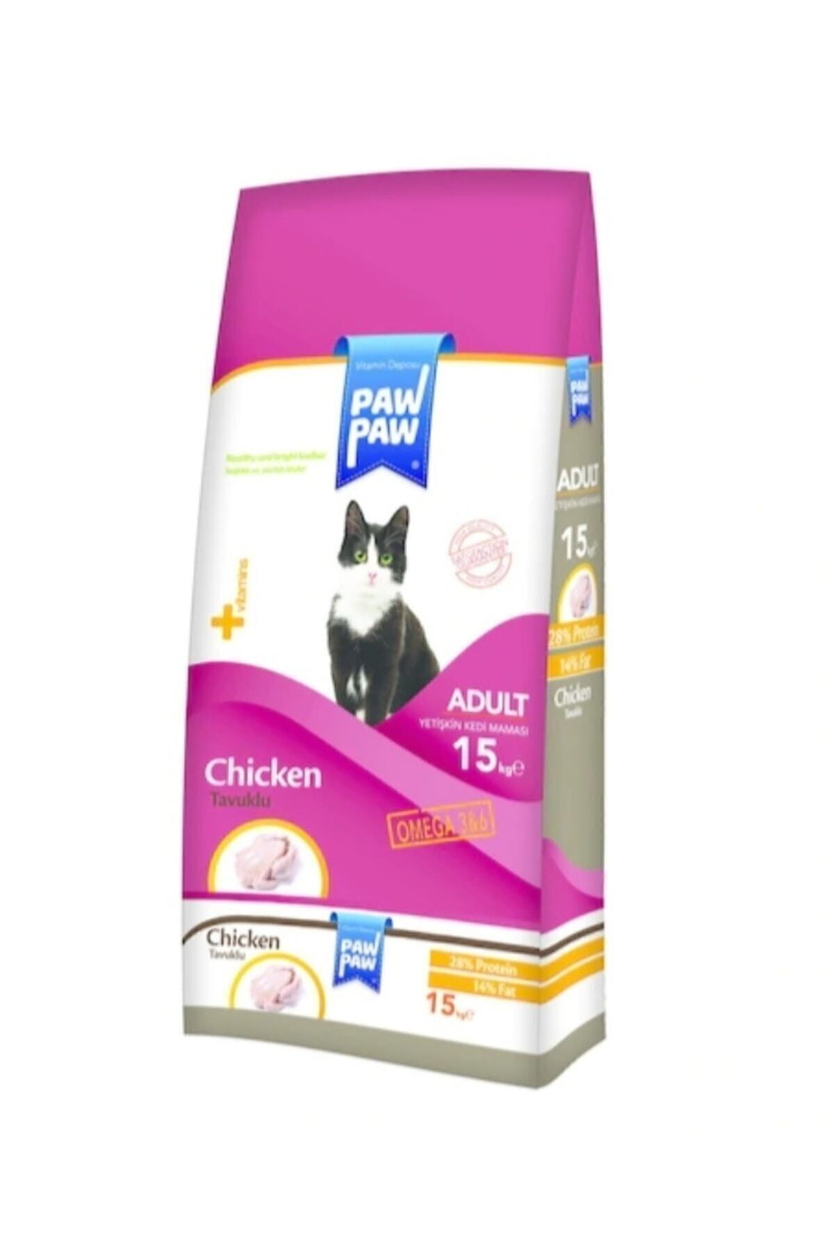 PawPaw Tavuk Etli Yetişkin Kedi Maması 15 Kg