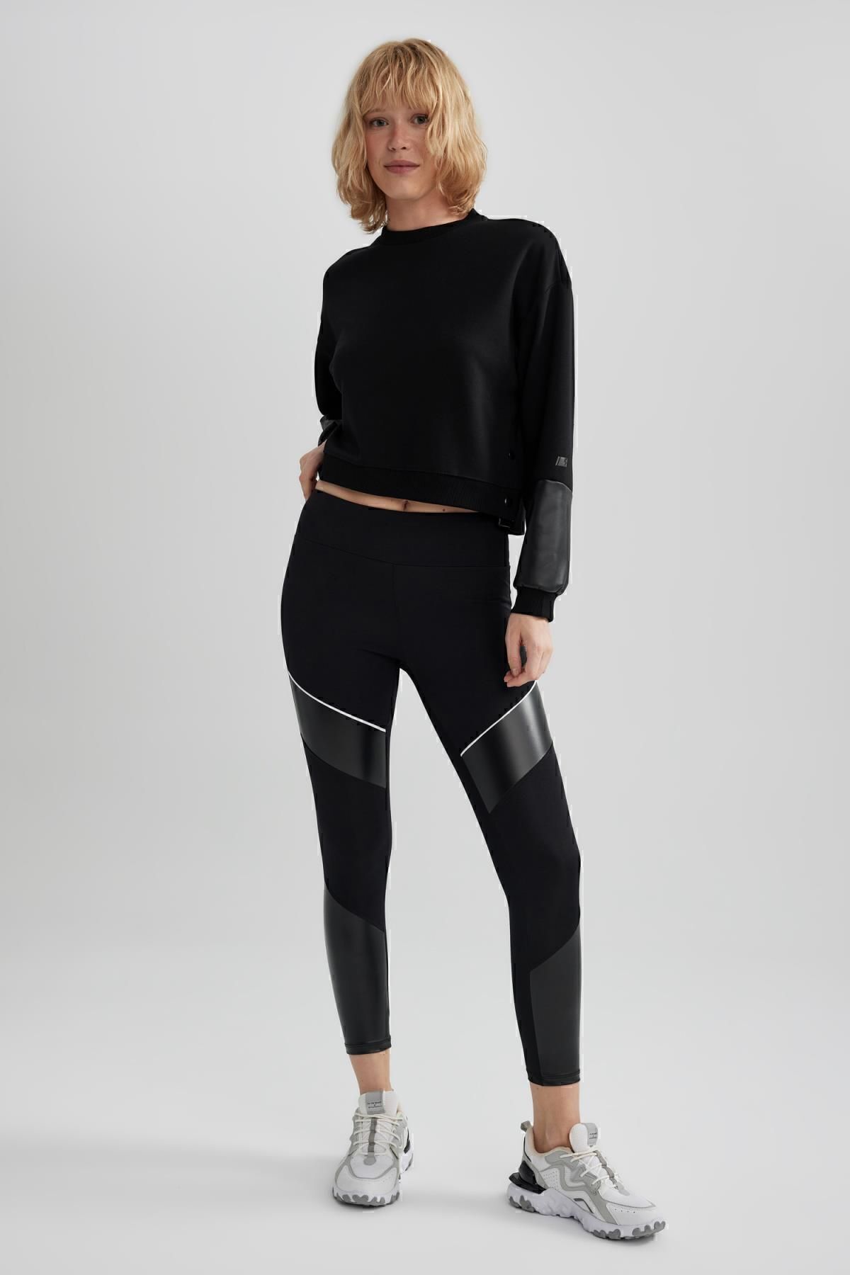 DeFacto-Sport-Leggings mit hoher Taille - Schwarz A5647ax23au 2