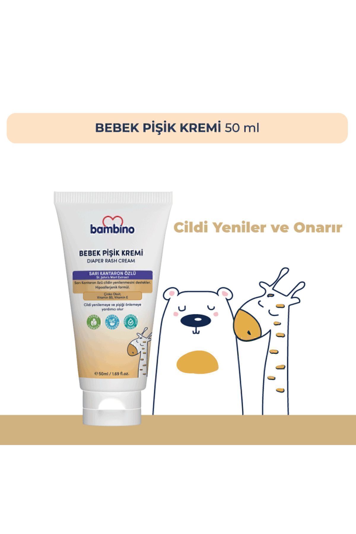 Bambino Bebek Pişik Kremi 50 ml fotoğrafı 2 (önizleme)