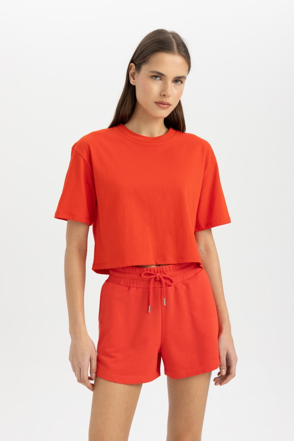 DeFacto-Krátke základné šortky s normálnym pásom - Regular Fit C7600Ax24Sm 3