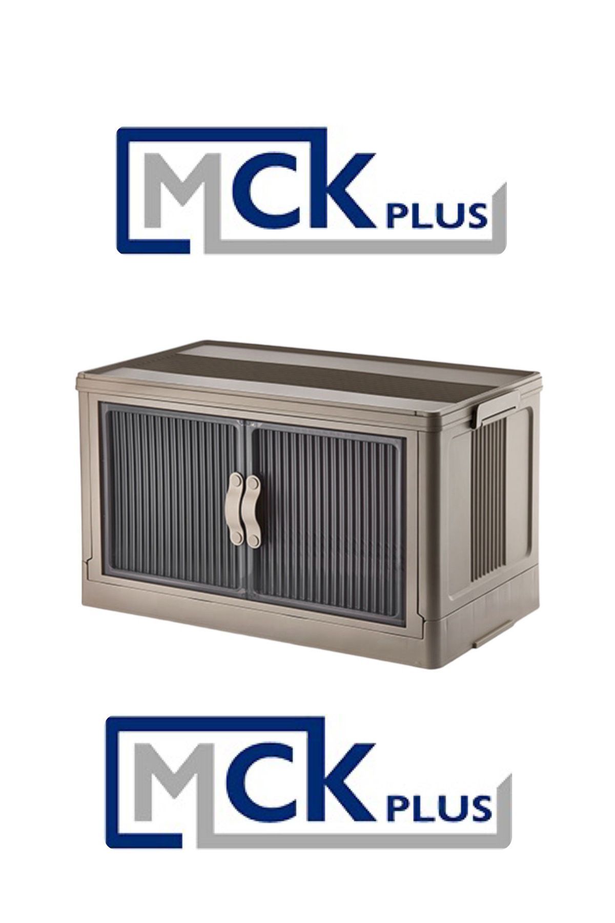 MCK Plus-4-Tier Portable Storage and Storage Cabinet - Brown Cloth Set, Multi-Purpose Use 2