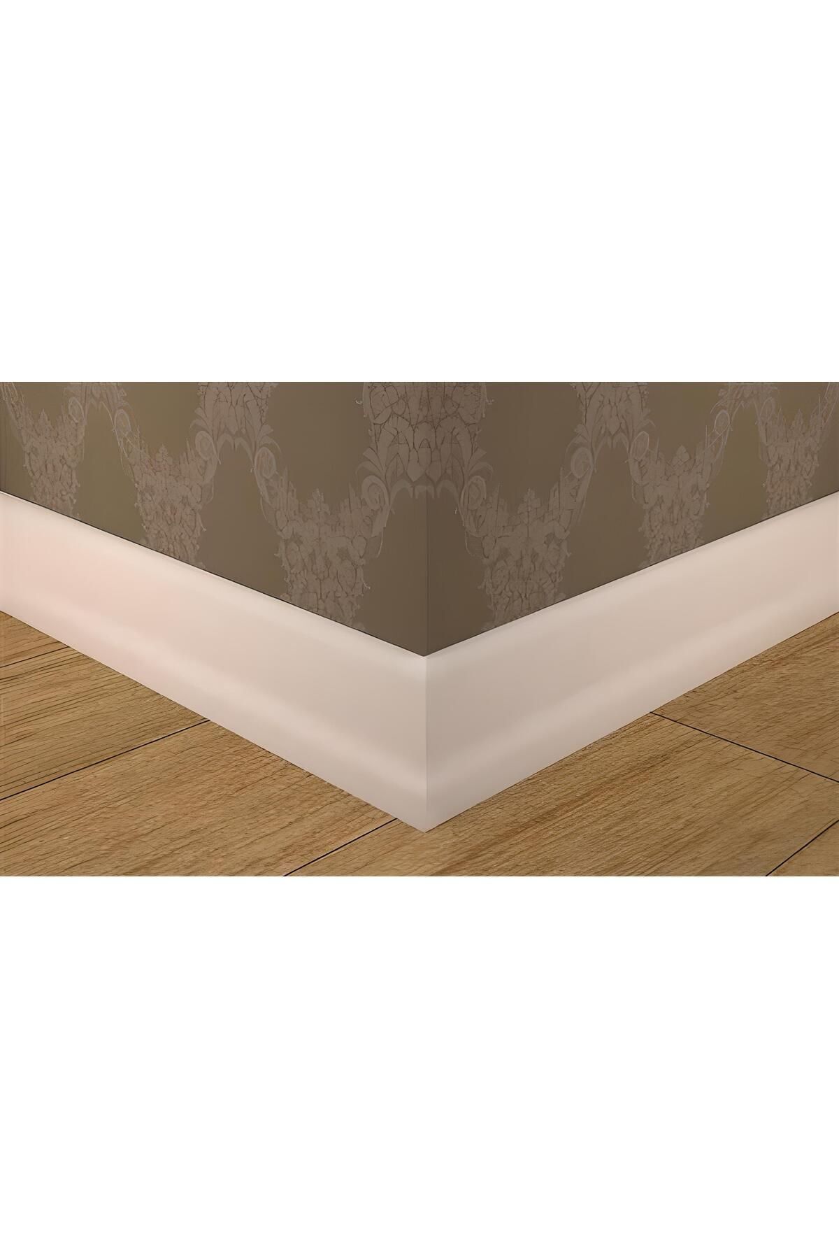 10 Size 25 Meters S501 8 Cm Lacquered White Parquet Skirting