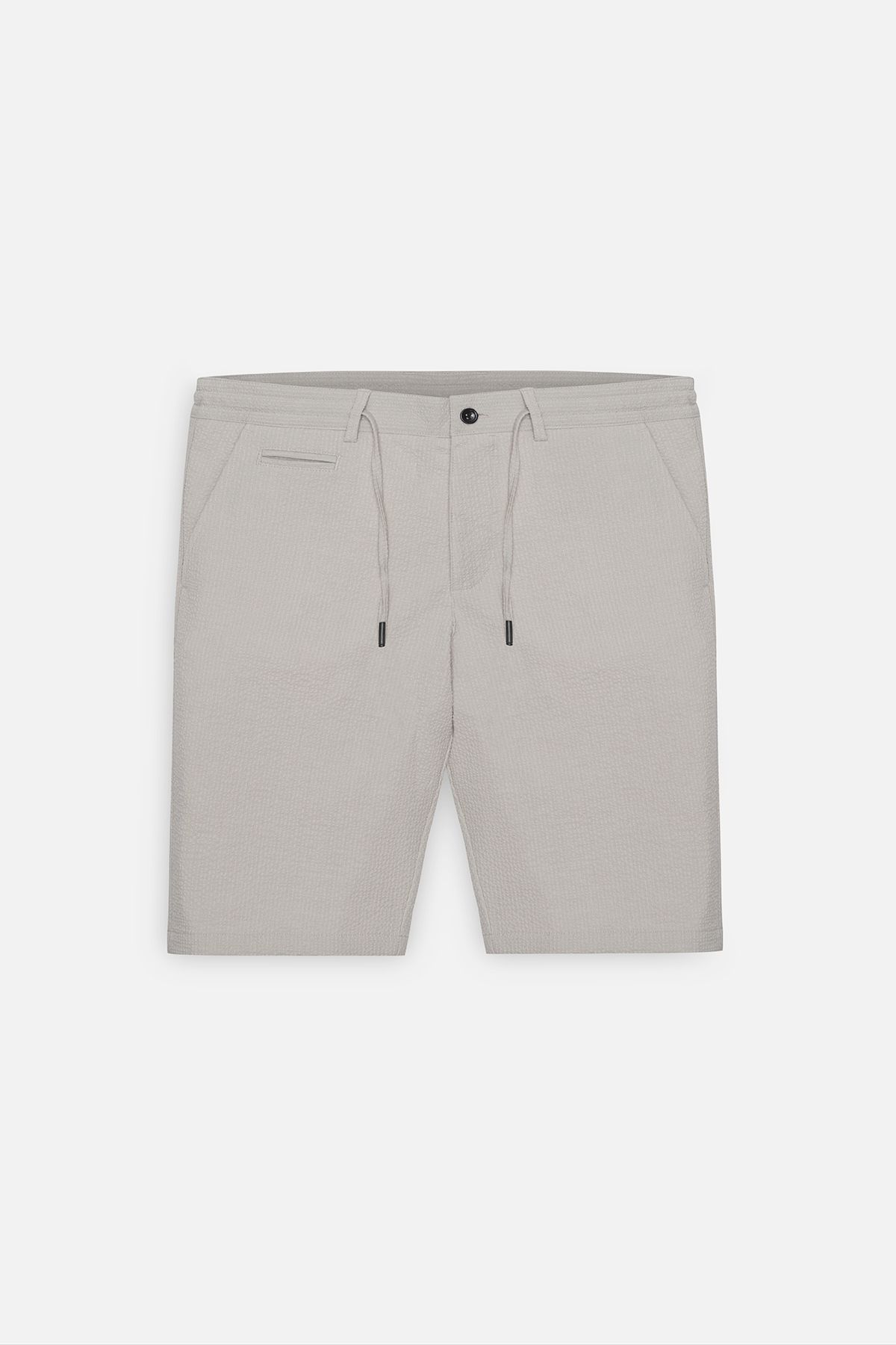 AC&Co / Altınyıldız Classics-Ανδρικό σορτς σε μπεζ Slim Fit με πλαϊνές τσέπες Seersucker σχέδιο 6