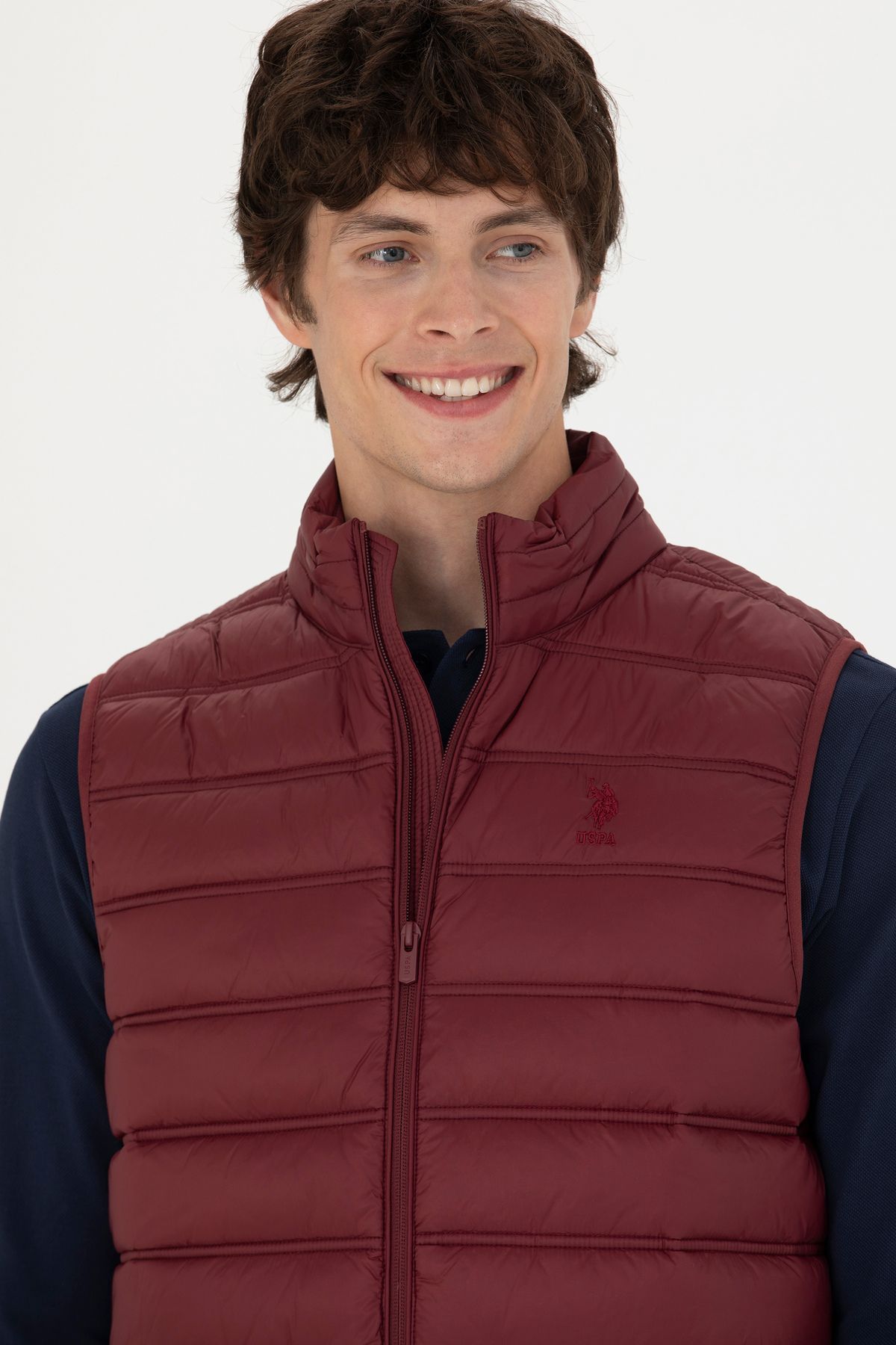 Erkek Bordo Yelek 50269098-VR014