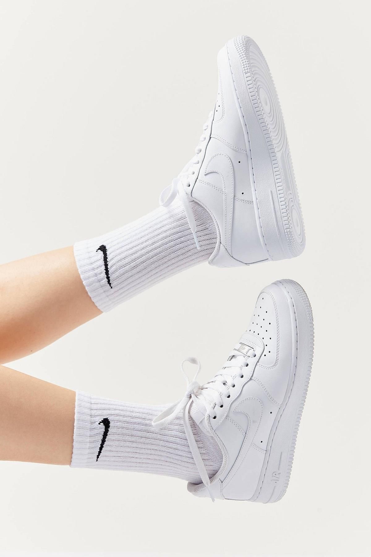 Nike جوراب یونیسکس سه تکه دری فیت هر روز 3 بسته سفید مشکی خاکستری