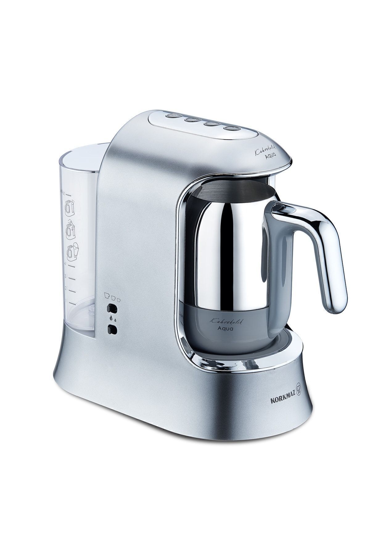 Kahvekolik Aqua Kahve Makinesi Inox Krom