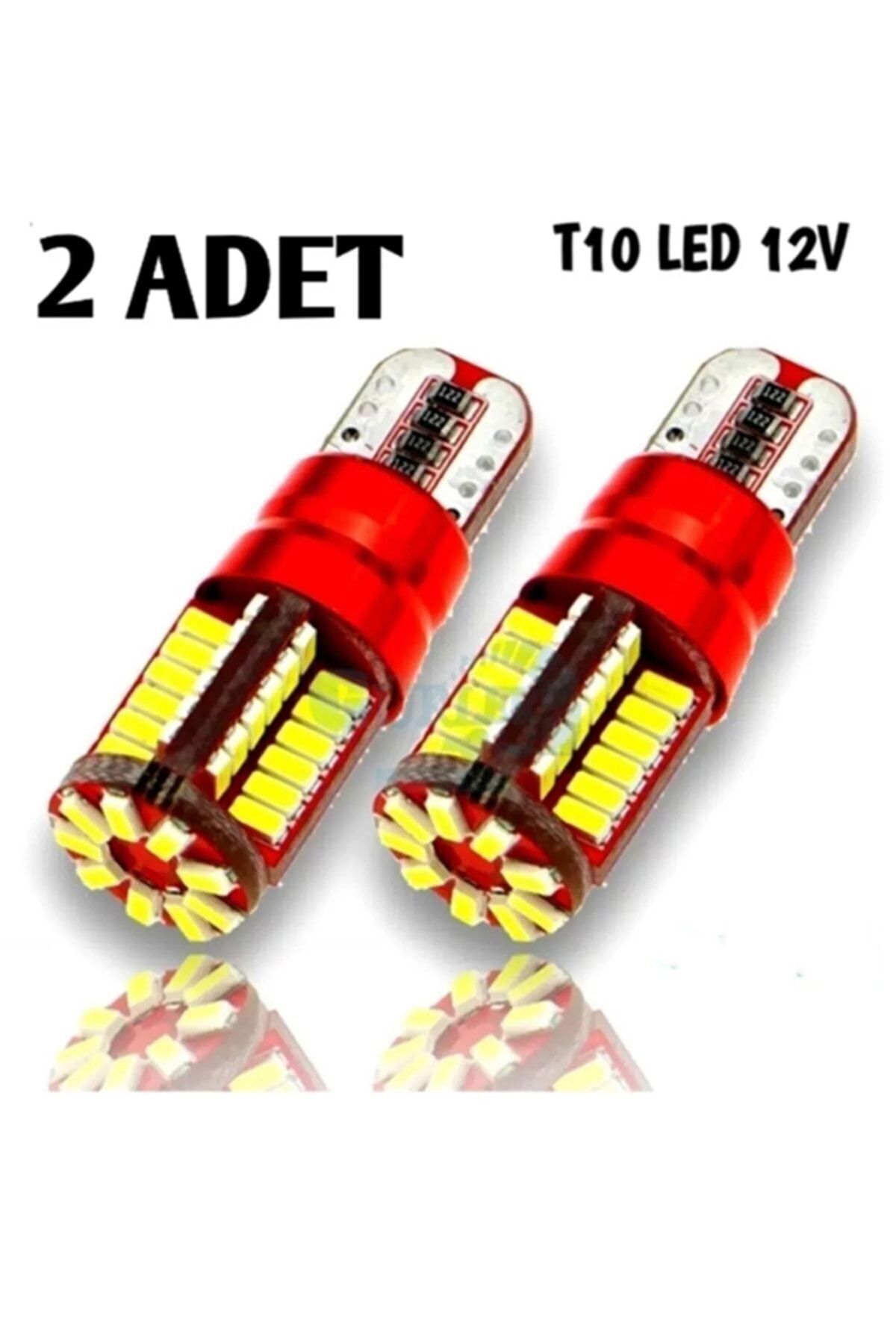 MeyZone T10 5w Beyaz 57 Ledli Araba Oto Işık Iç Lamba Park Plaka Led Ampul Araç Aydınlatma