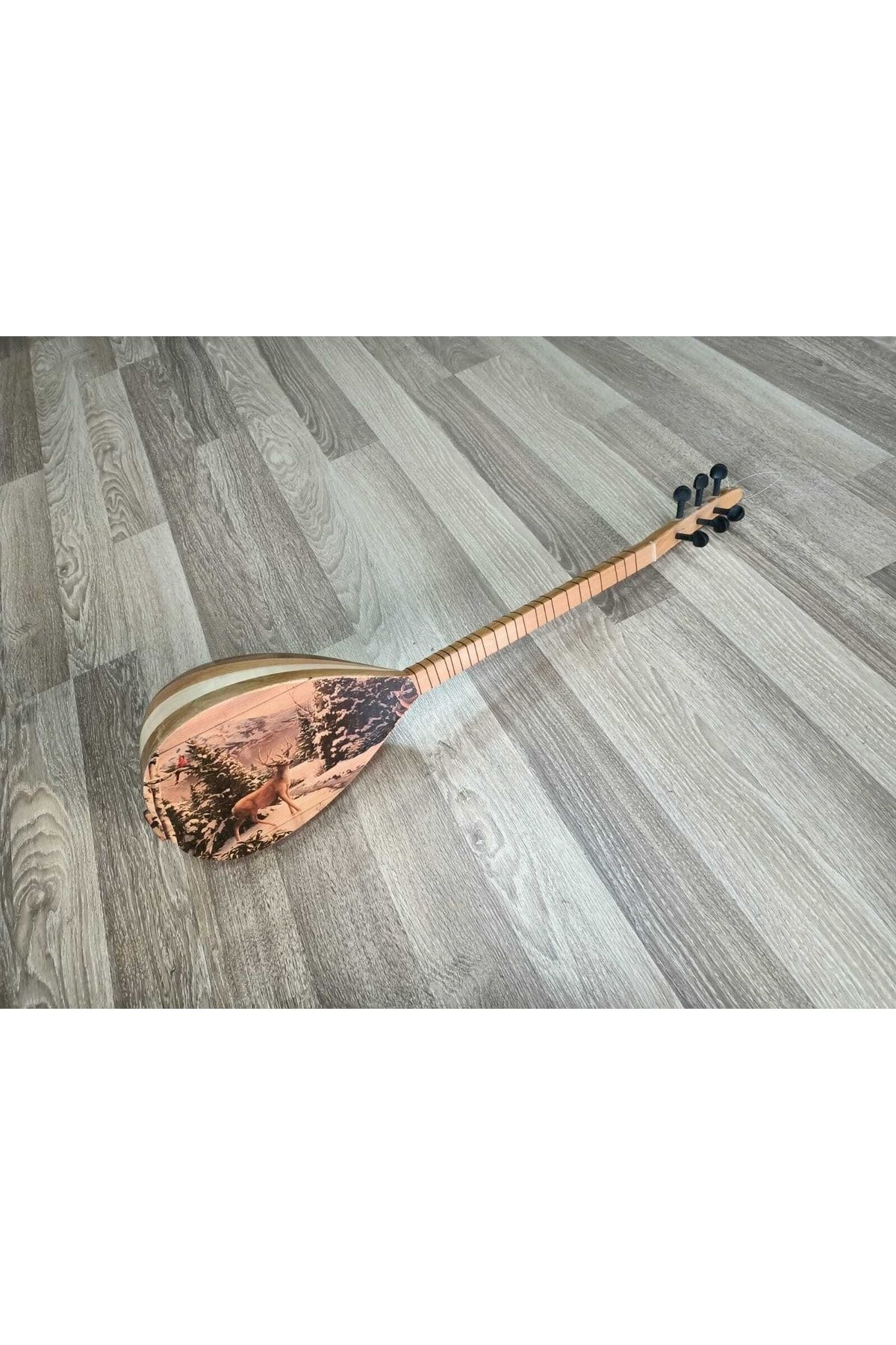 İDOL MÜZİK ALETLERİ Cura Geyik Ve Doğa Işleme Tam Set Uzun Sap