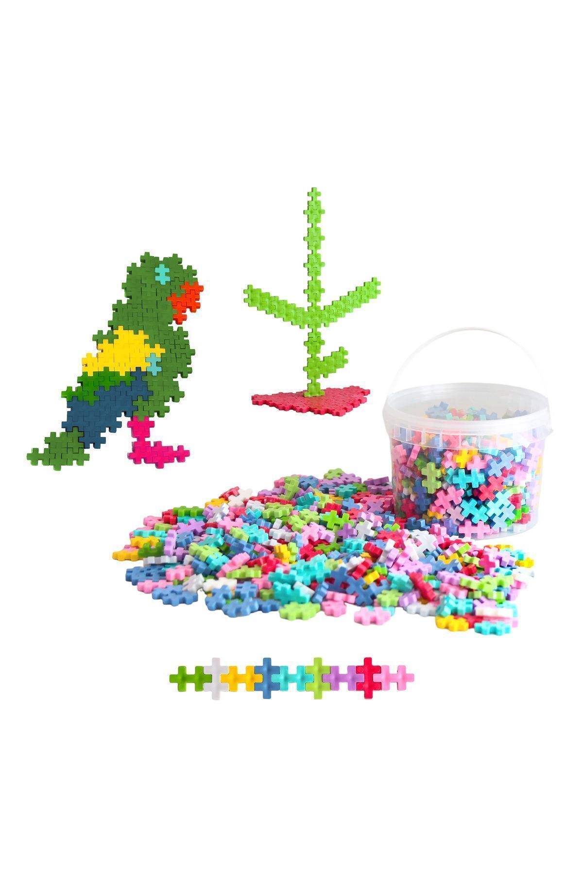 HAPPENS-Blockland 800 Piece Building Toy And Construction Set Creative Building Pixel Design Educational Minecraft Plus 3