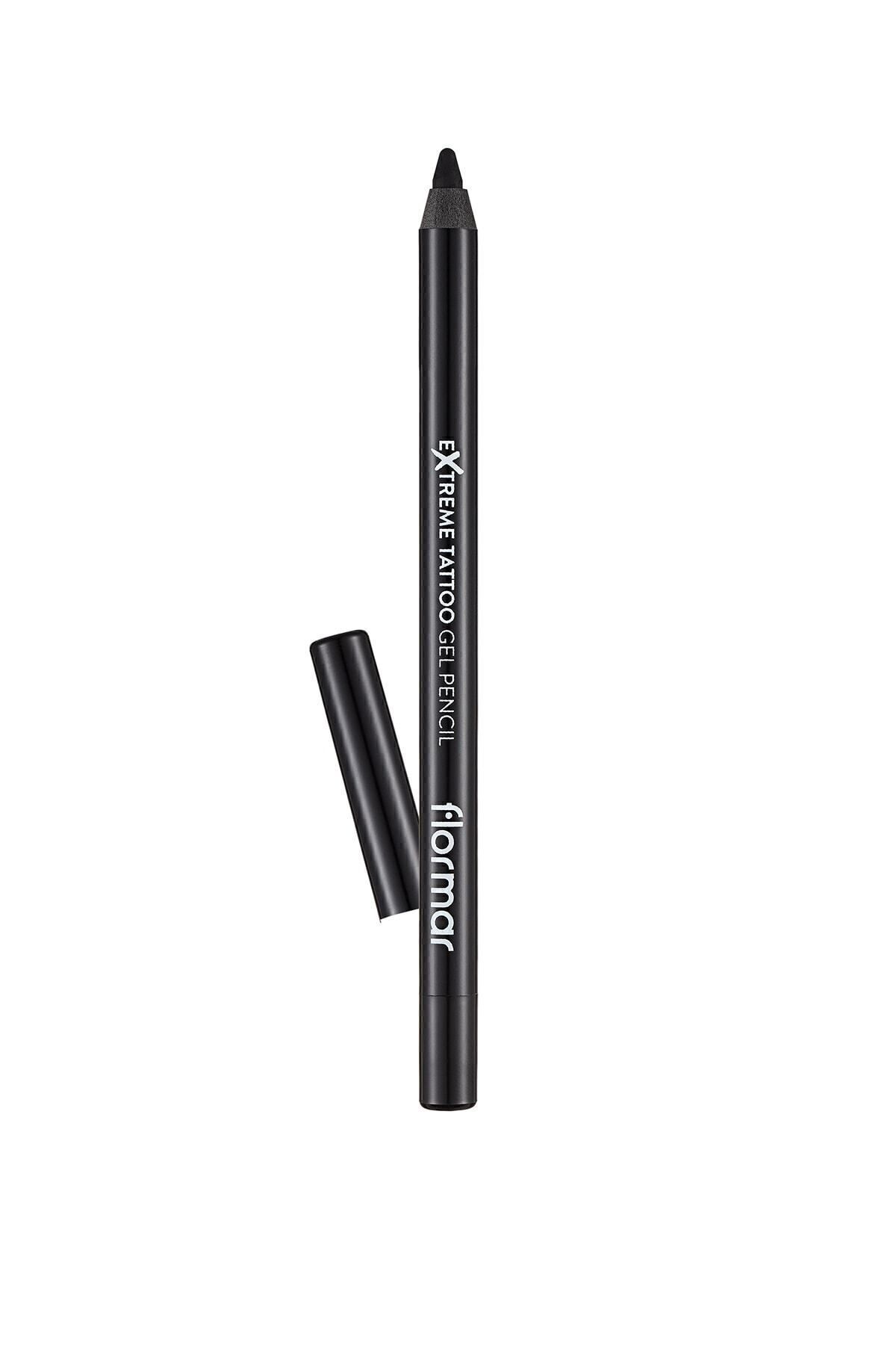 مداد چشم ژل ضد آب (BLACK)-Extreme Gel Tattoo Pencil-006 Onyx-8682536028882 Flormar