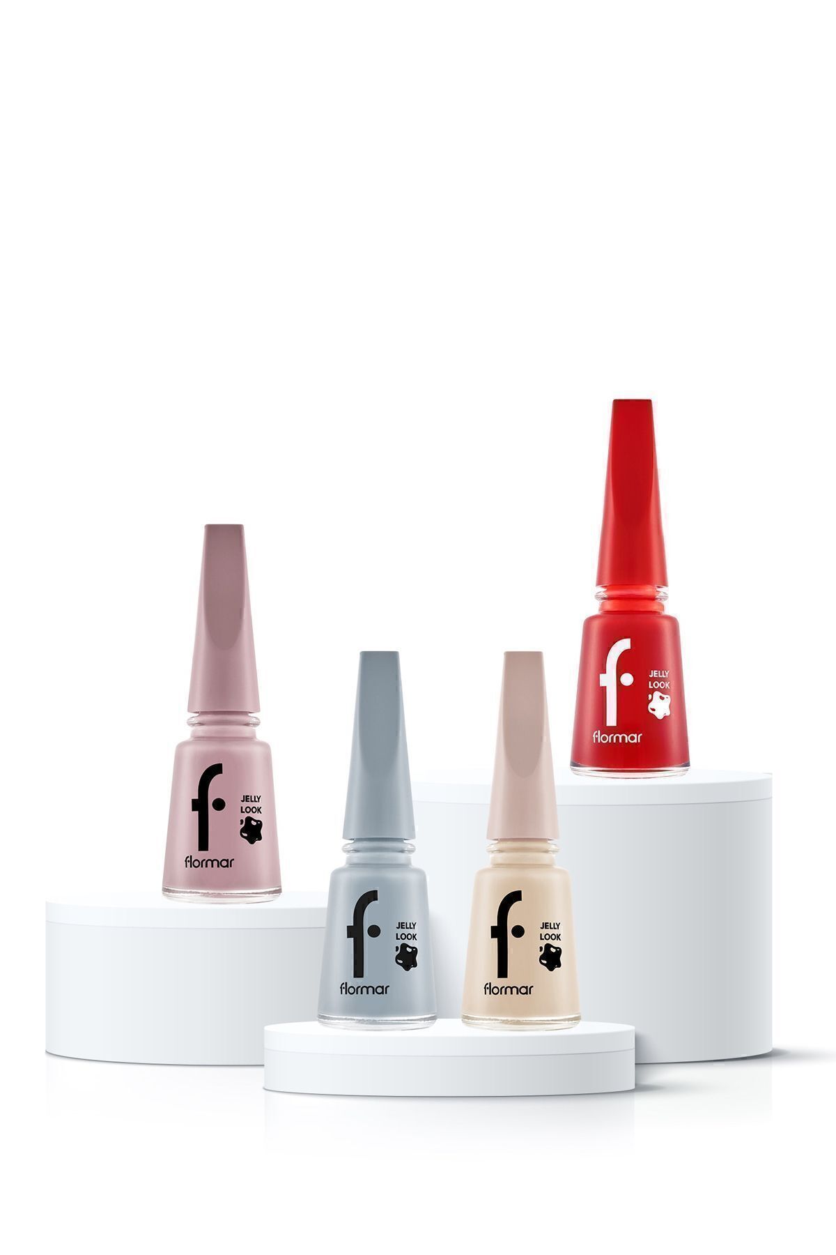 ست لاک ناخن ژله لوک 4 تکه ژل لوک Flormar