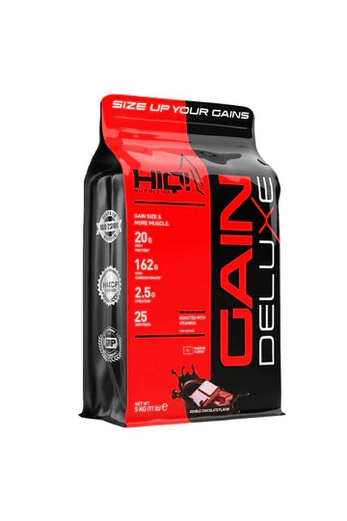 HIQ NUTRITION Hıq Gaın Deluxe 5 Kg Double Chocolate Flavored