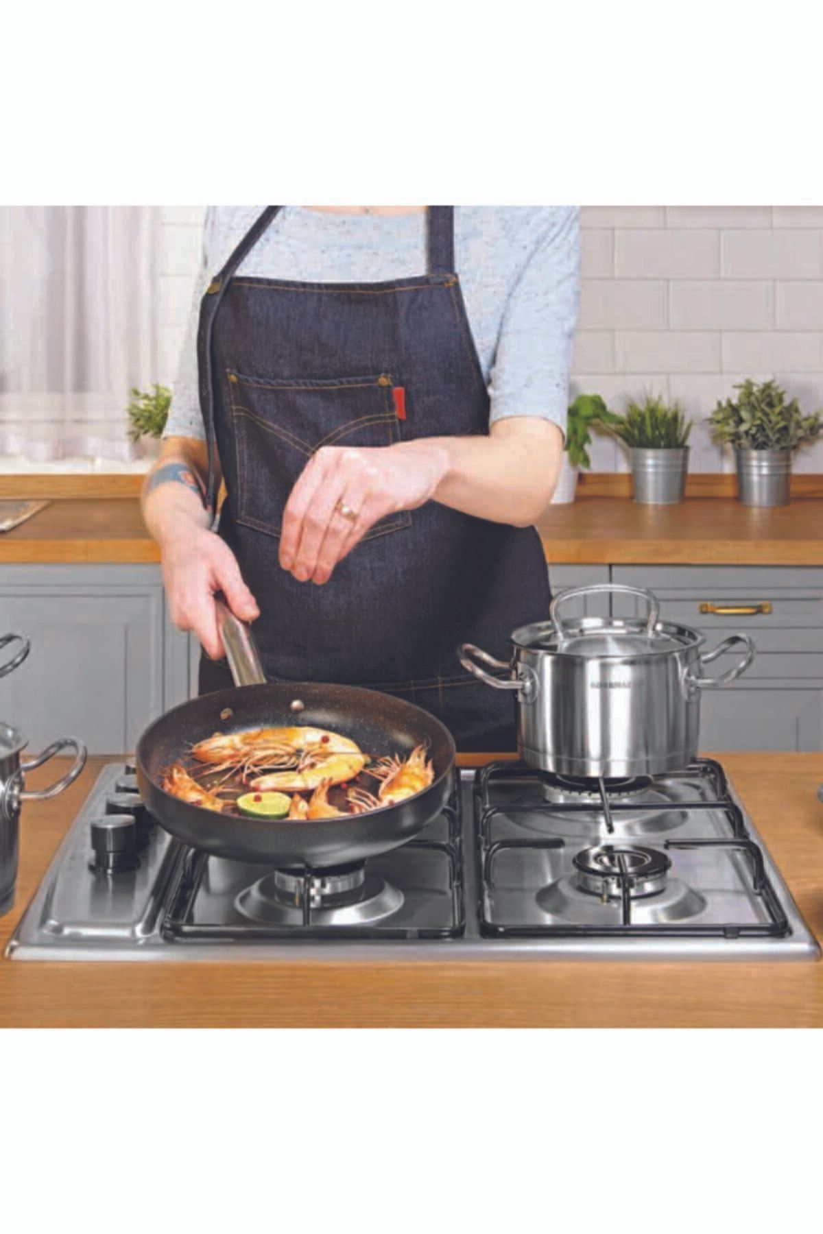 KORKMAZ-Proline 16x7.5 cm Short Casserole A1168 4