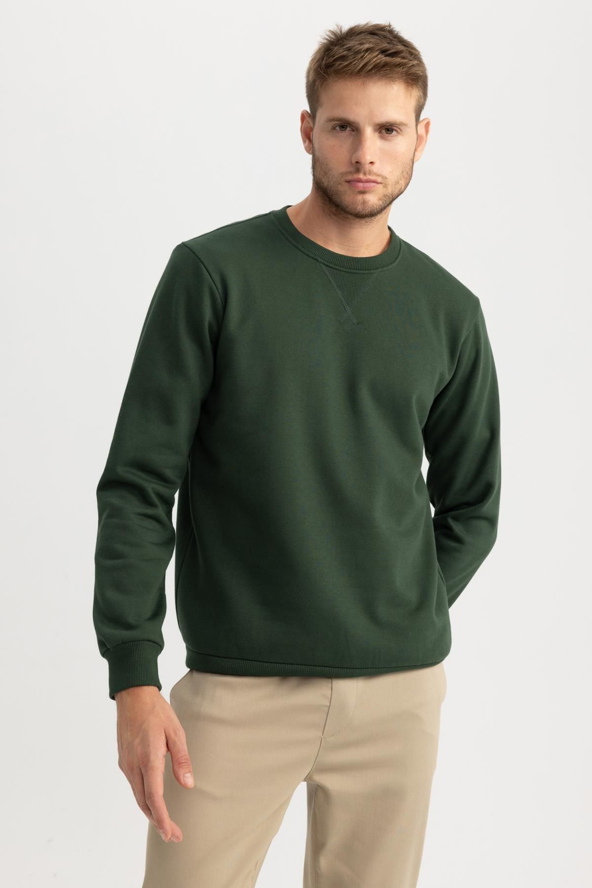 DeFacto Herren Basic Poloshirt-Klassisches T-Shirt für