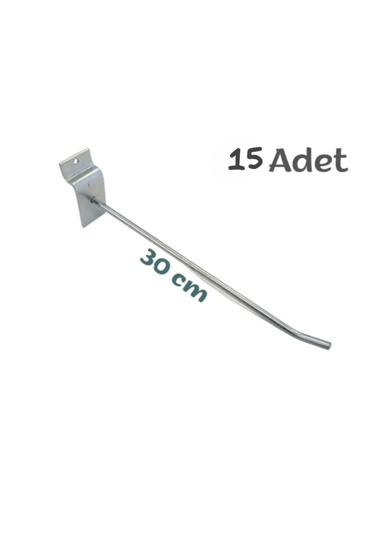 15Pcs Wooden Channel Board Fitting Wire Hanger, Metal Hanger for Hanging Product, Profile Wire Hanger Rod