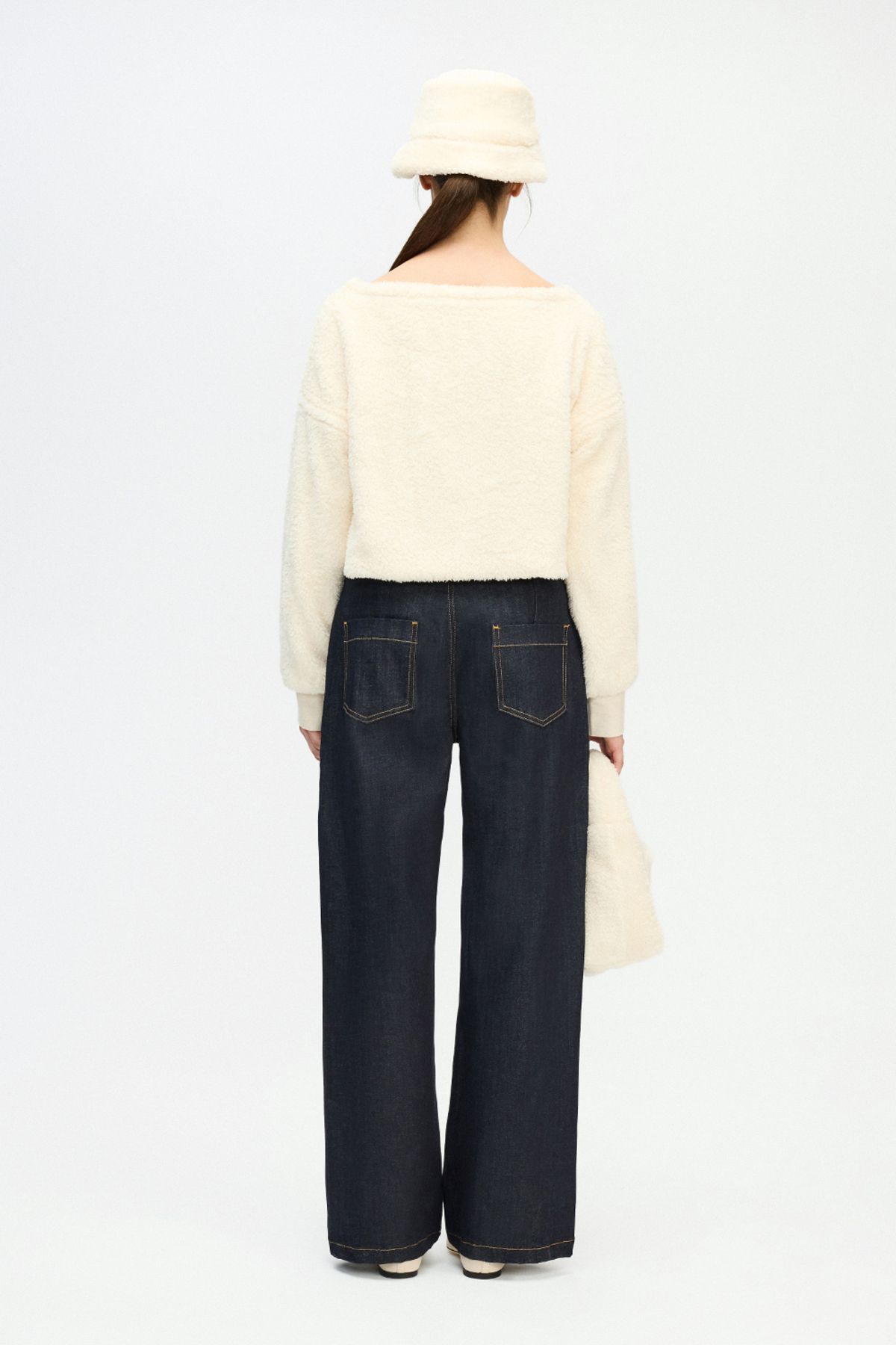 İKİKIZ-Crop Plush Blouse 3