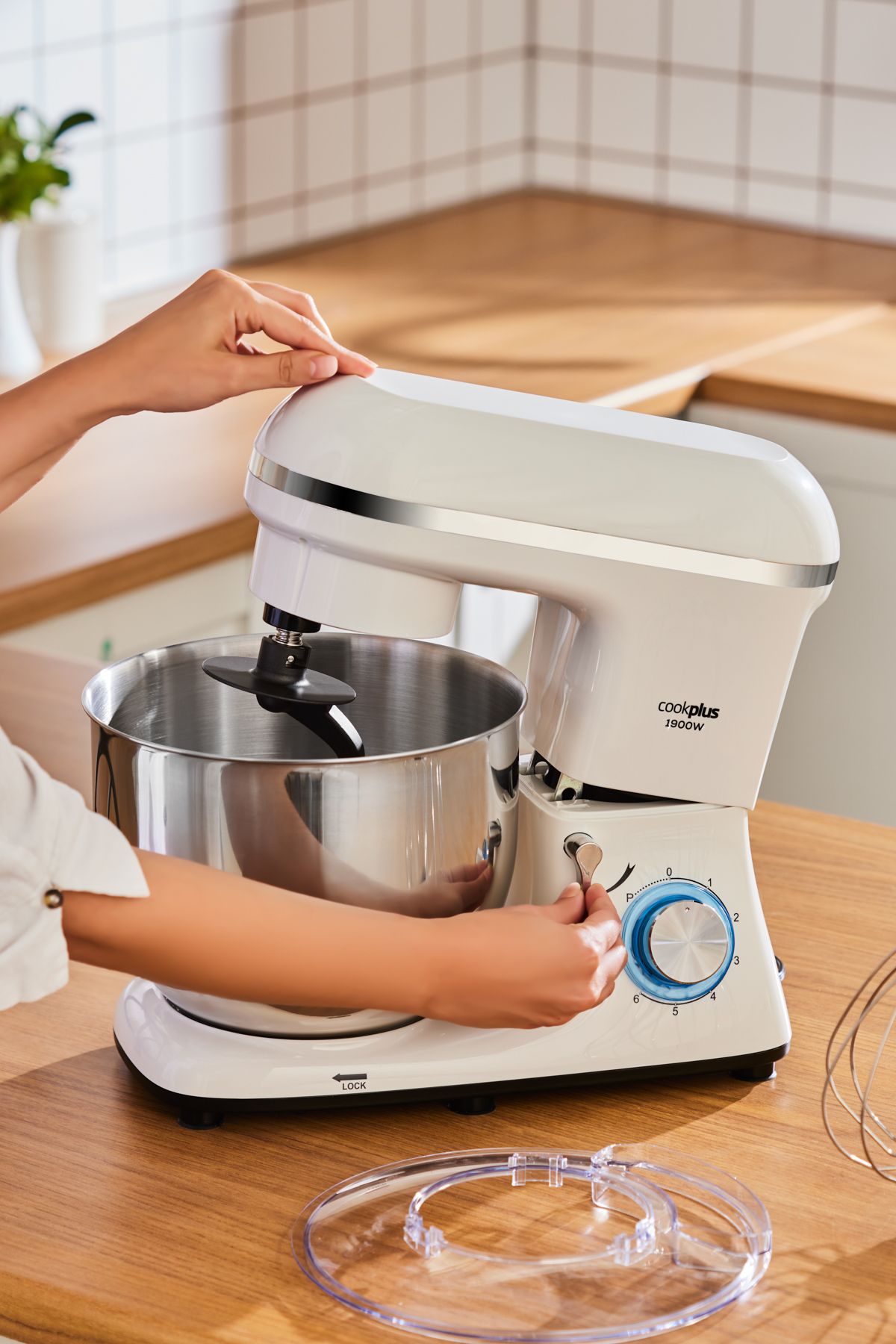 Cookplus Chefcrafter Stand Mikser 1900W Porcelain White - Fiyatı
