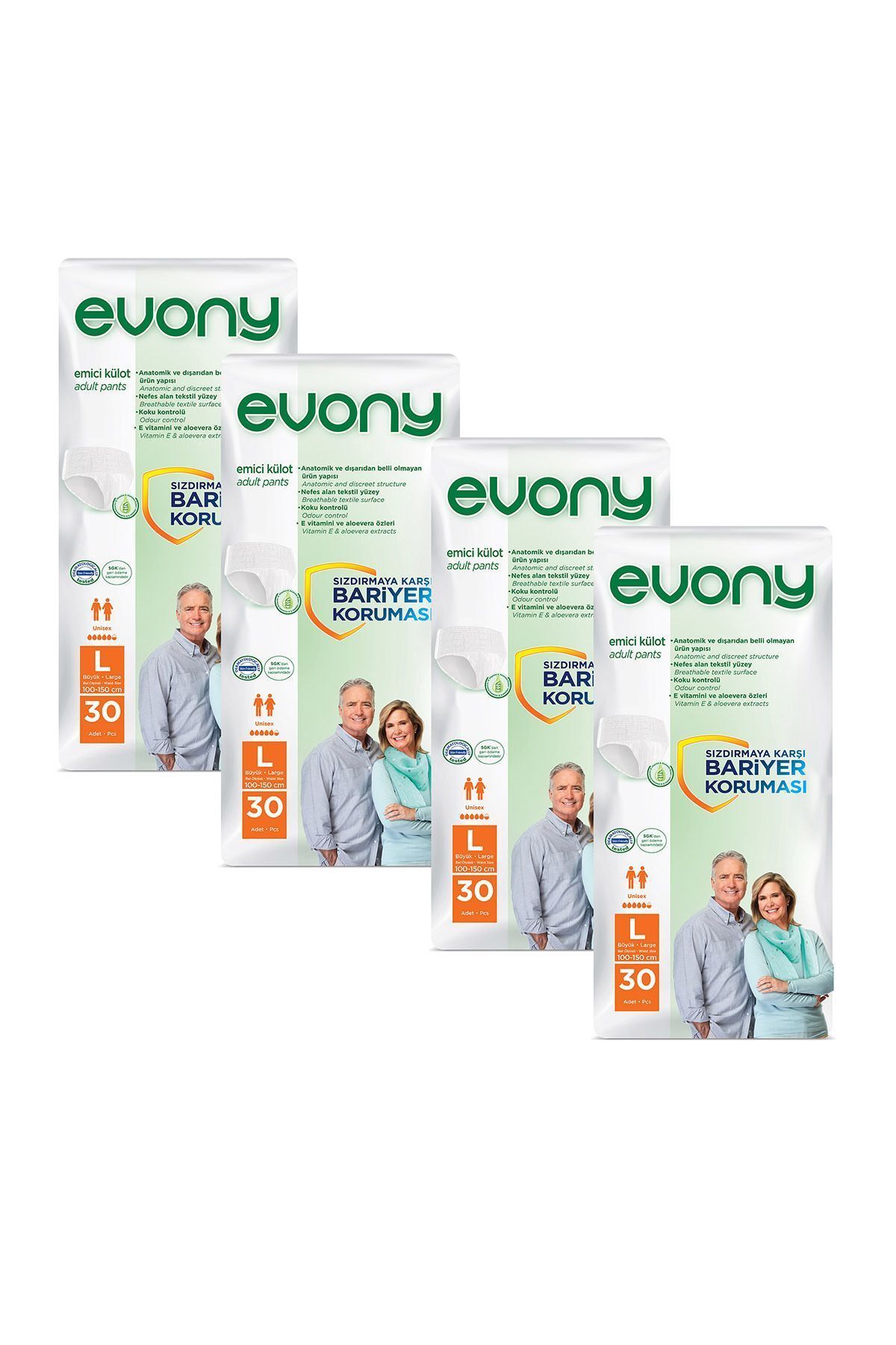Evony Emici Külot Büyük Boy(L) 30'lu (120 Adet)