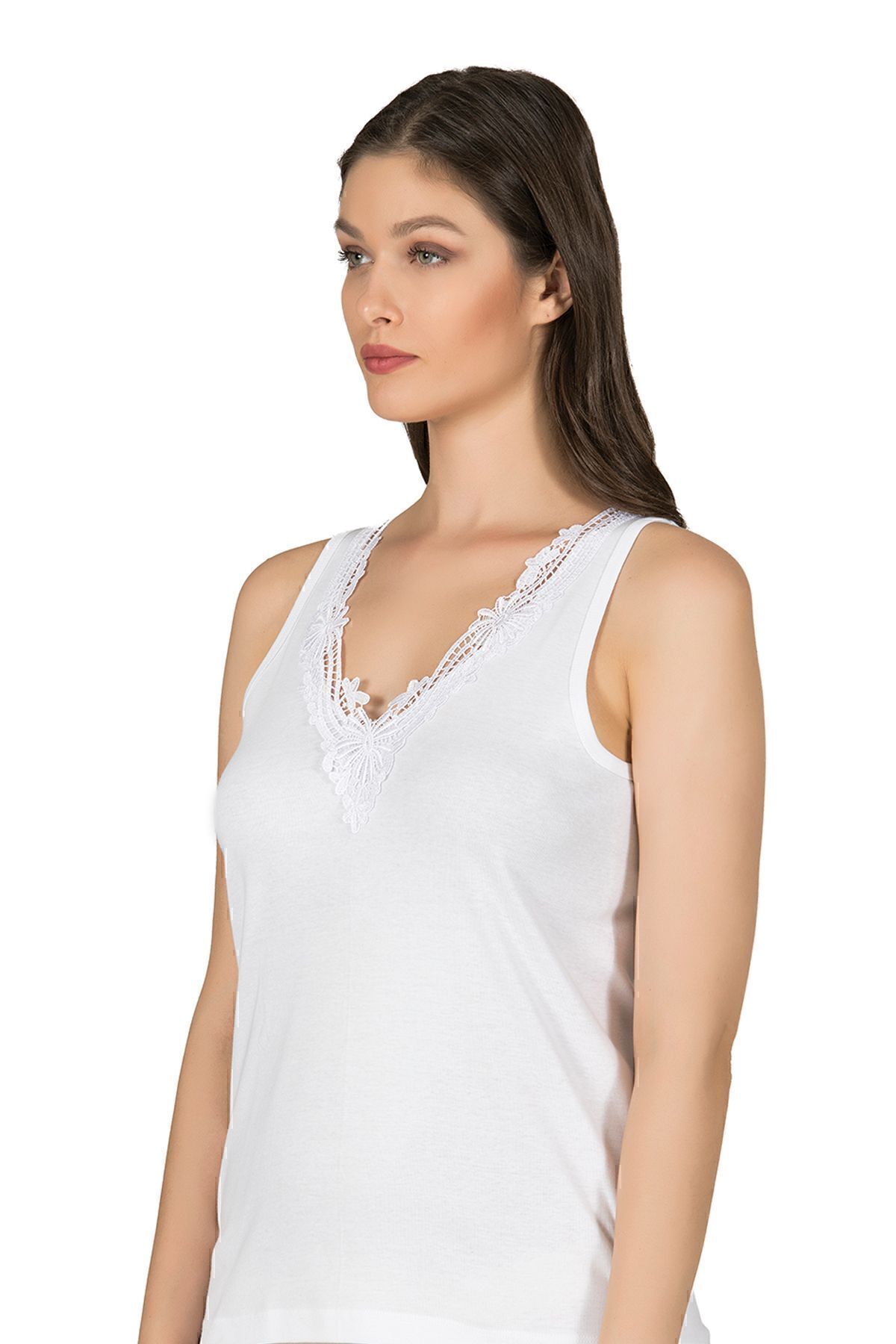 ÖZKAN underwear-Özkan 0156 Γυναικείο εσώρουχο με ριμπ βαμβακερό κορδόνι με χοντρό λουράκι 5