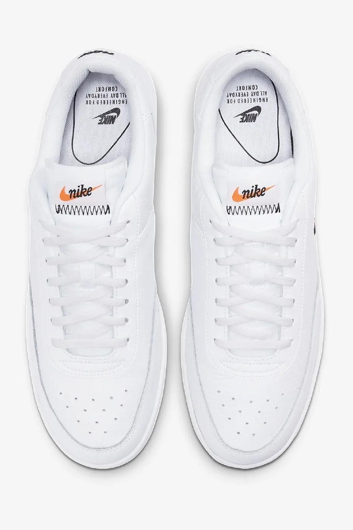 اسنیکر چرمی Prm وینتیج با چرم طبیعی کفش اسپرت روزمره سفید Nike نایکی اورجینال - تصویر 5
