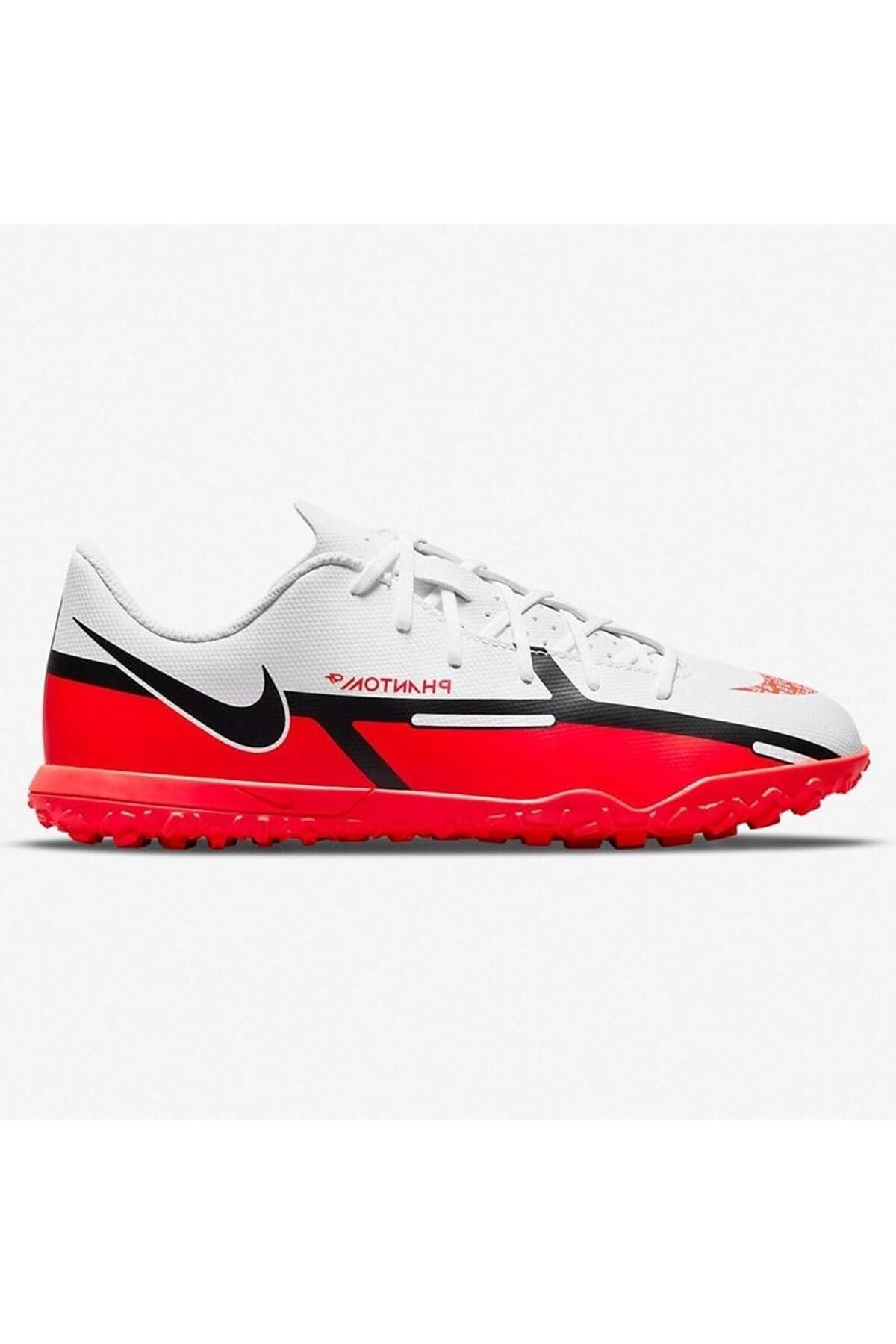 کرمپون سفید مردانه و زنانه Phantom G. T. 2 Club tf کفش فوتبال زمین فرش قرمز Nike