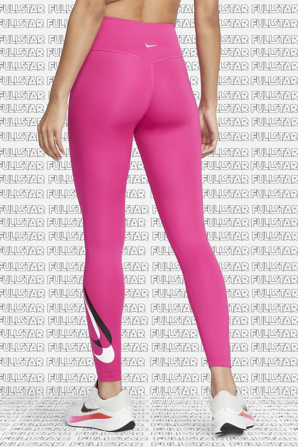 Nike One Dri Fit Big Double Swoosh Leggings 7 8 Toparlay c 2 Ic Cepli Pembe Tayt Fiyat Yorumlar Trendyol