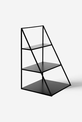 Rarart Concept 3 Katlı Siyah Piramit Metal Organizer - Çok Amaçlı Aksesuar Ra...