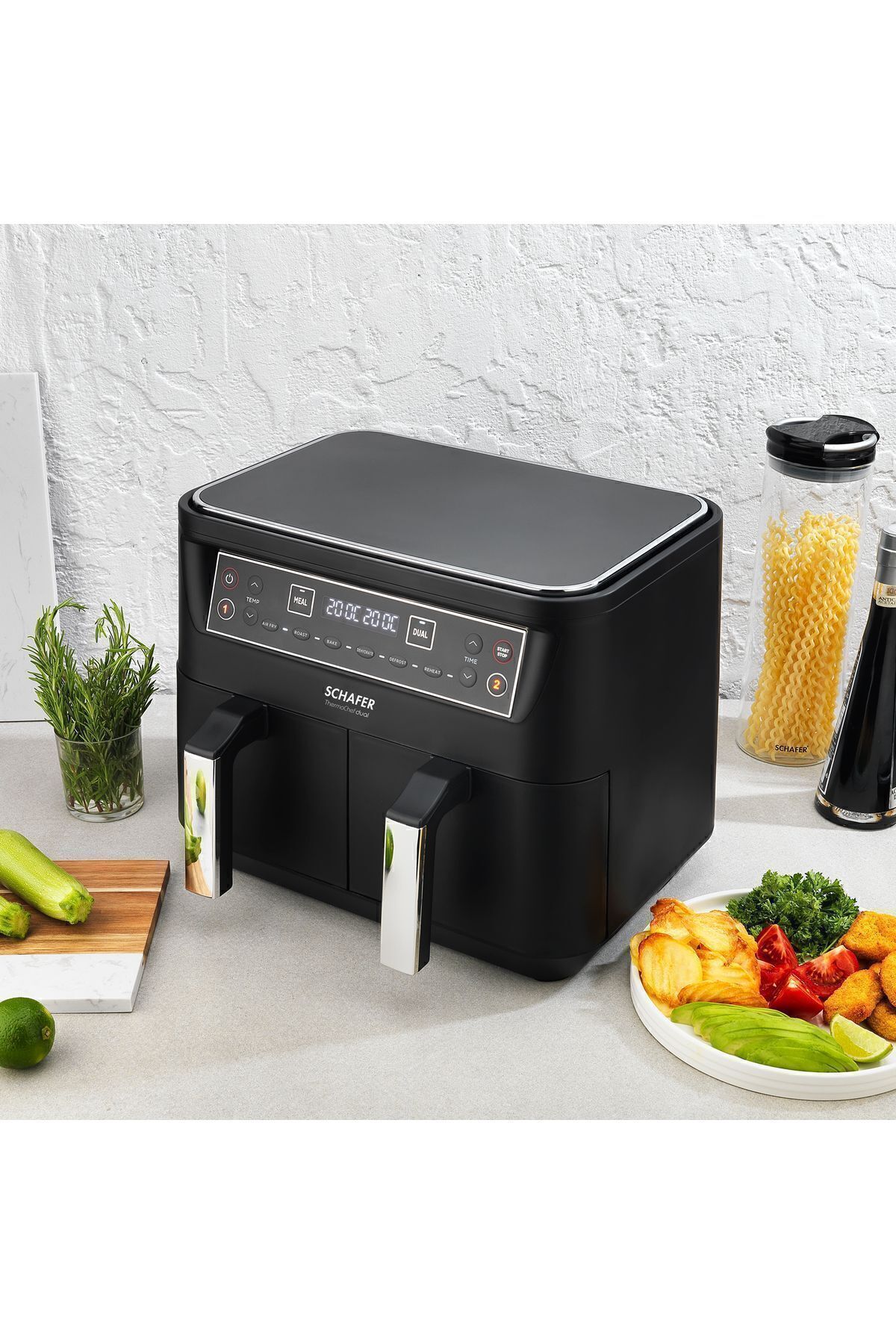 Schafer Thermochef Dual Dijital Airfryer/sıcak Hava Fritözü-5