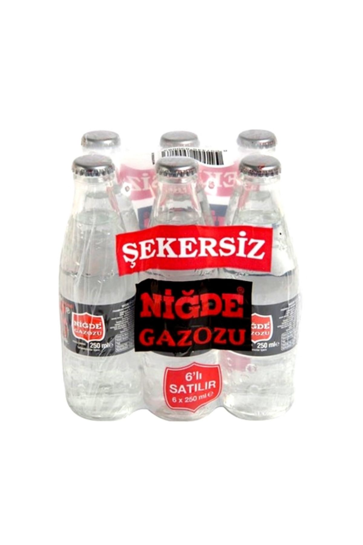 Niğde Gazoz Şekersiz 250 ML x 6 Adet