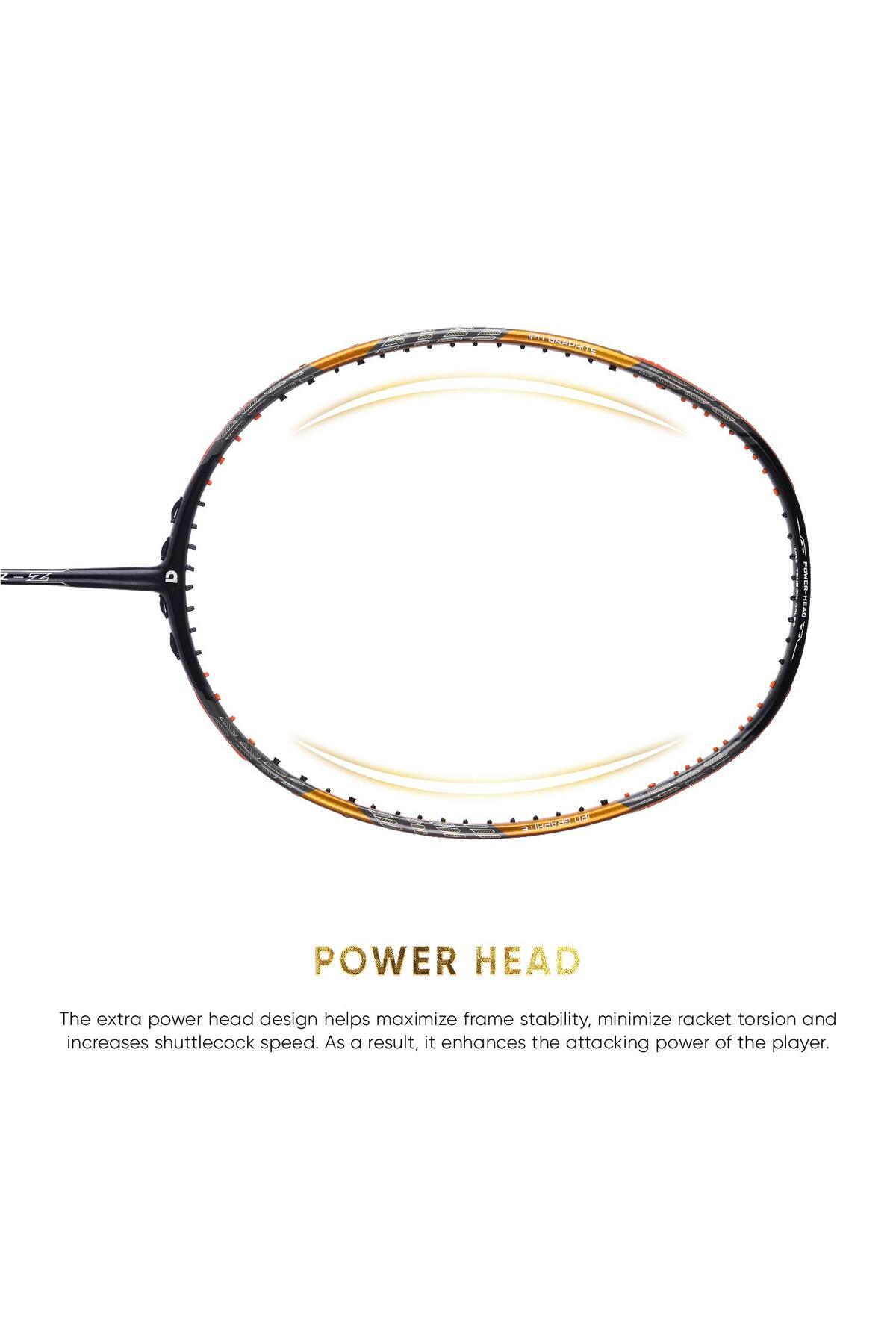 Apacs-Z-Ziggler Limited Unstrung Graphite Badminton Racket | 38 LBS | 6.2mm Slim Shaft | G2-4 1/8 inch 4
