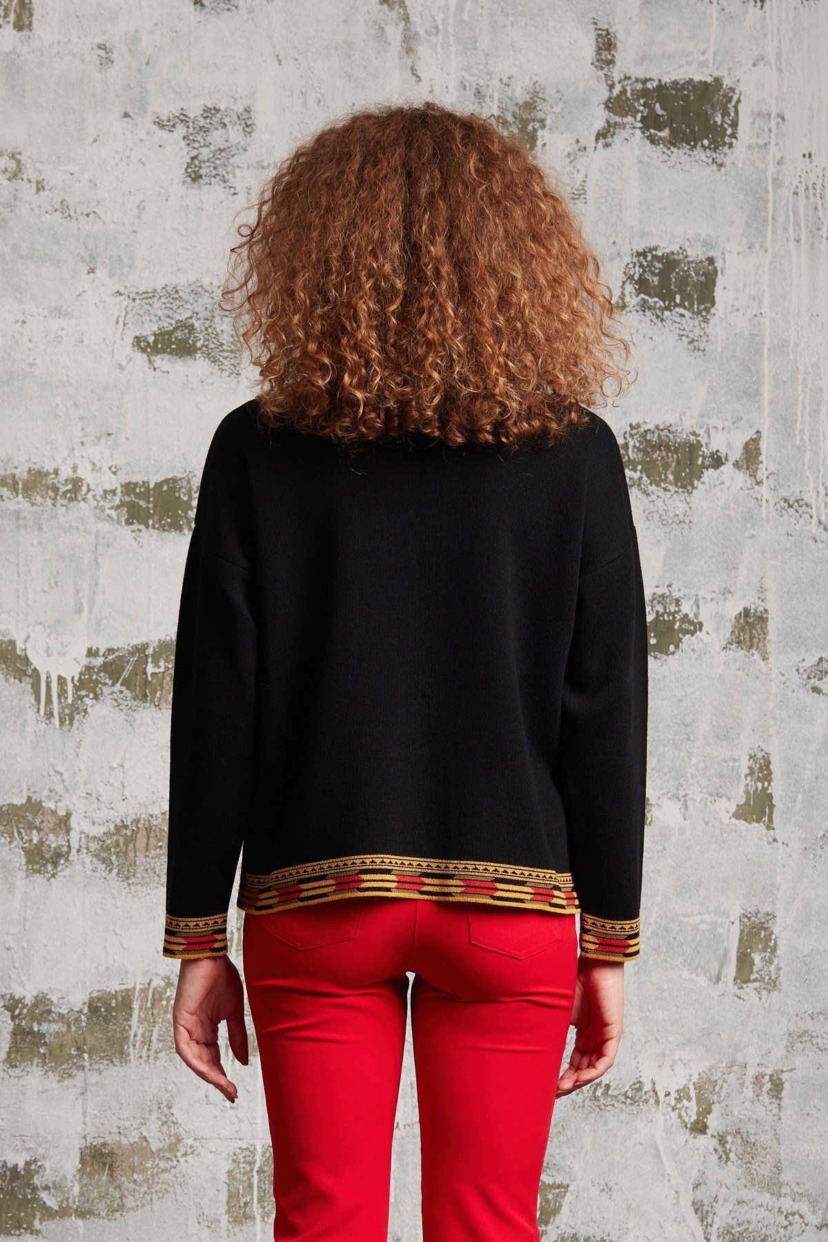 Two Mail-Ethnic Patterned Tirko Black 2
